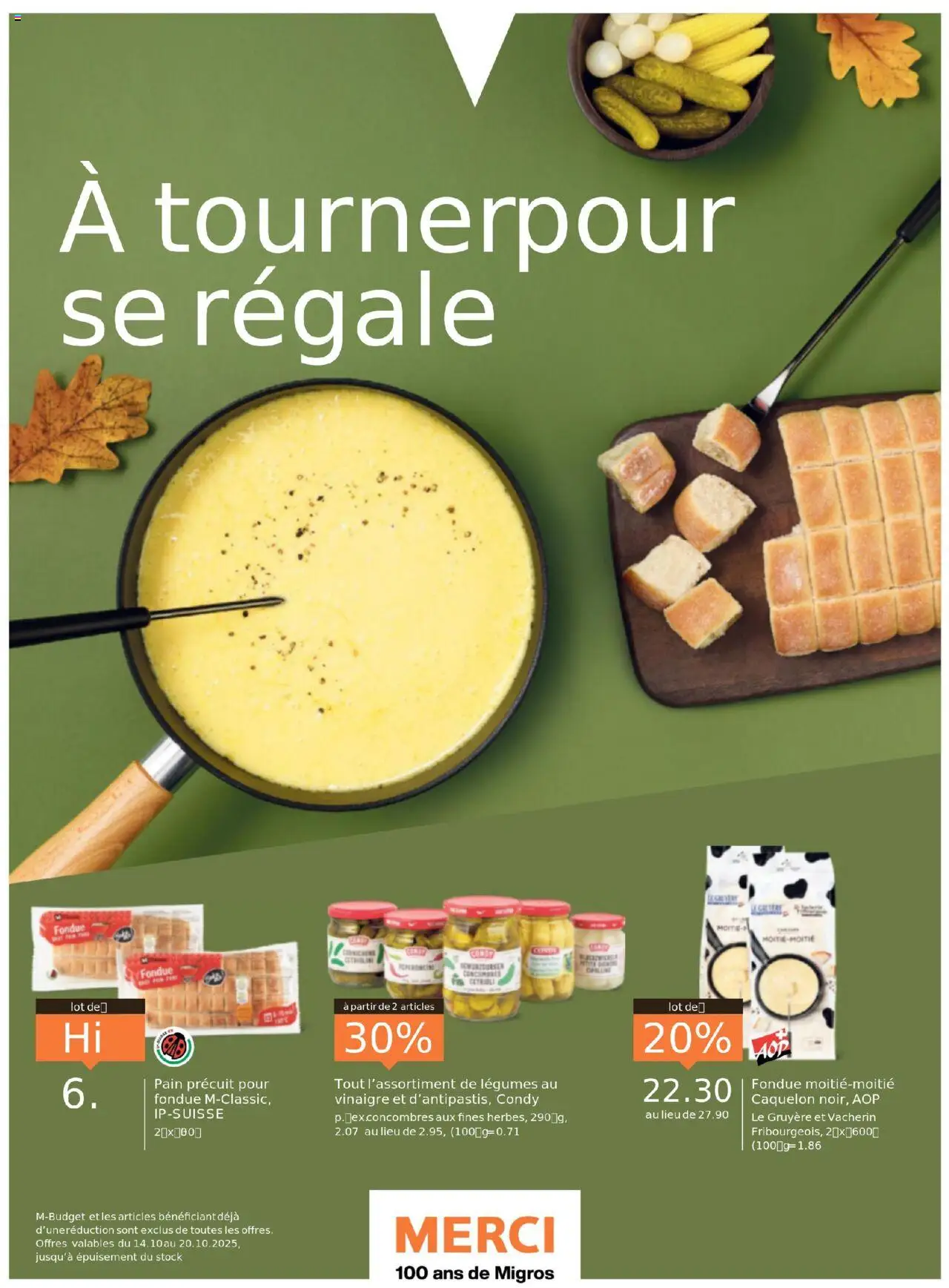 Migros Magazin FR – gültig ab 13.10.2025 | Seite: 4 | Produkte: Fondue