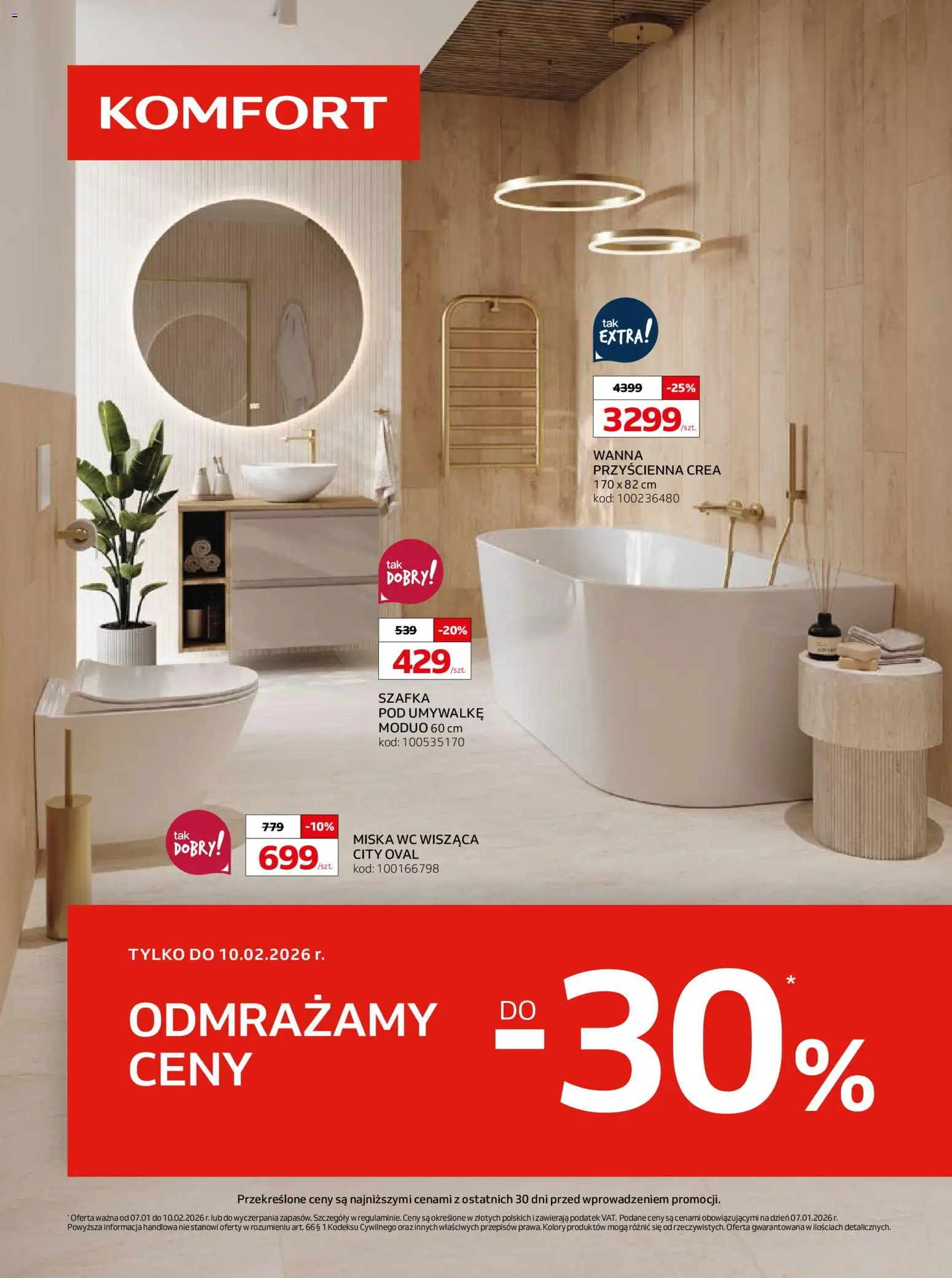 Komfort Gazetka od 07.01.2026 | Strona: 1