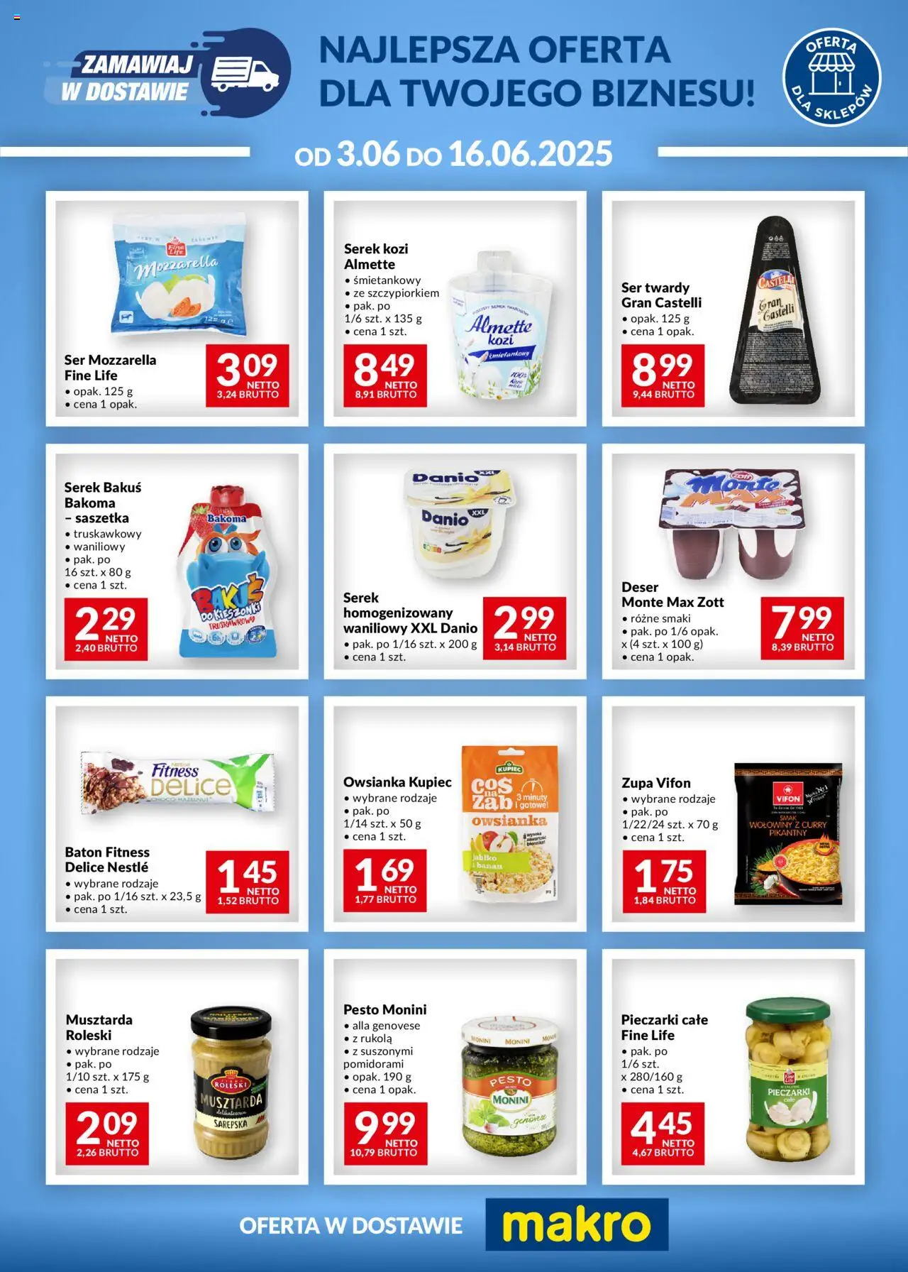 Makro Gazetka - Zamawiaj w dostawach od 03.06.2025 | Strona: 2 | Produkty: Serek homogenizowany waniliowy, Serek homogenizowany, Serek, Ser