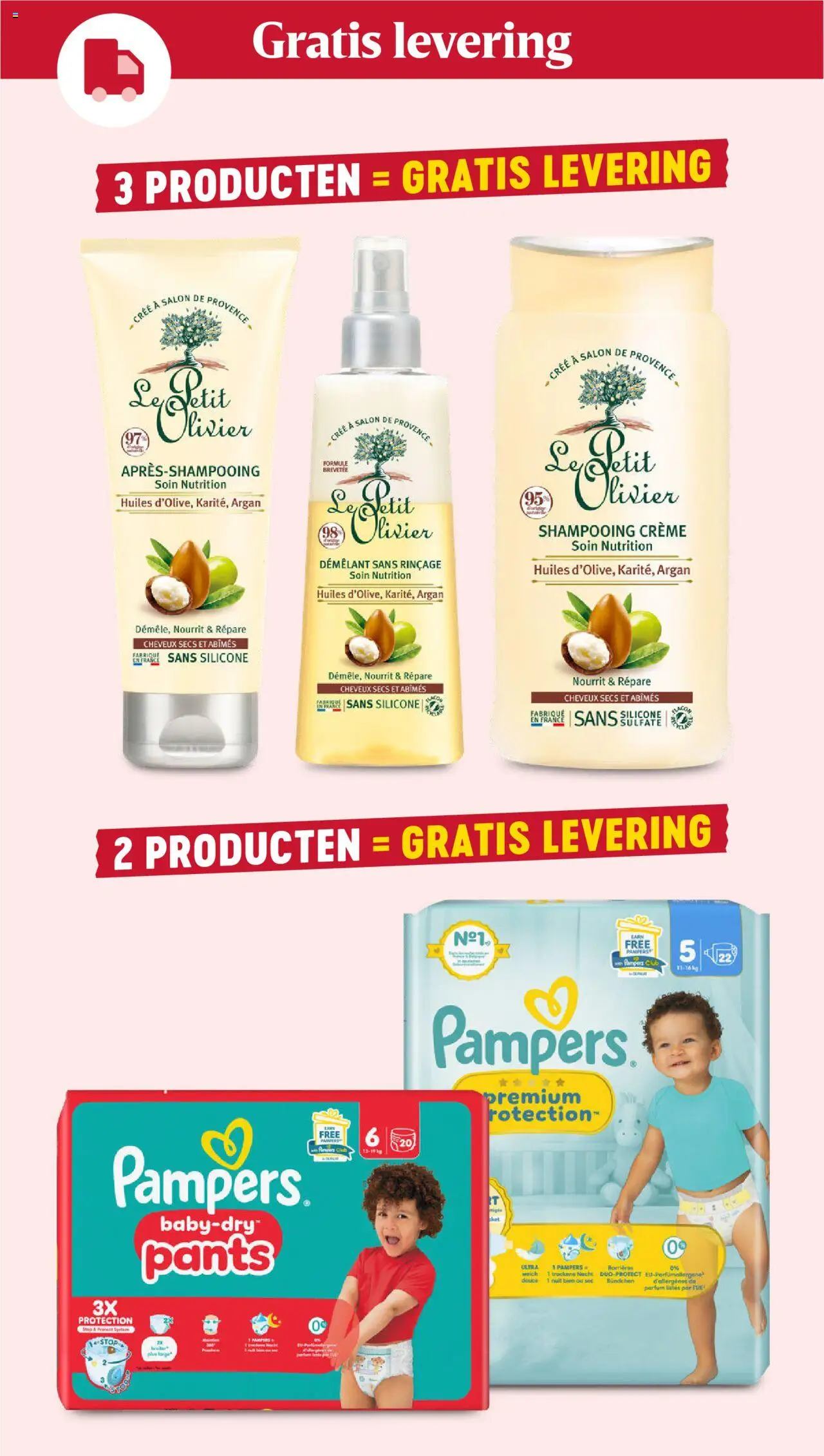 {H1} | Pagina: 3 | Producten: Pampers, Shampoo, Conditioner, Crème