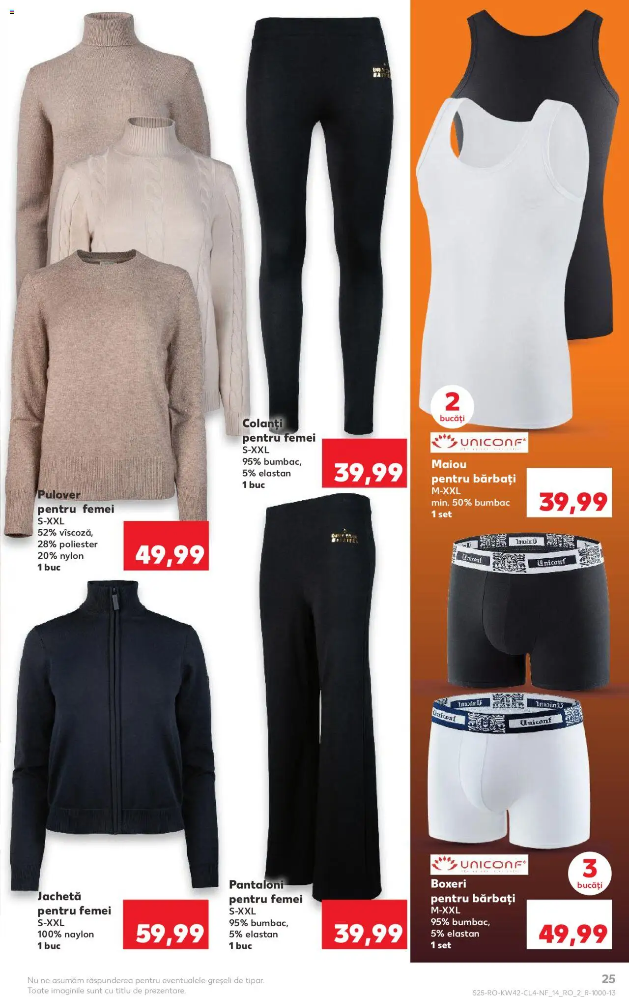 Kaufland RO akciós ujság - amely érvényes a következő dátumtól: 15.10.2025 | Oldal: 25 | Termékek: Pulóver