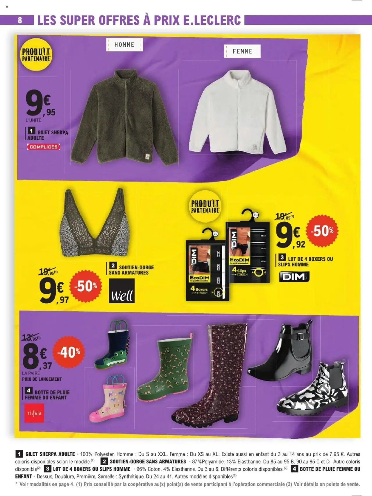  | Page: 8 | Produits: Gilet, Soutien-gorge, Slips