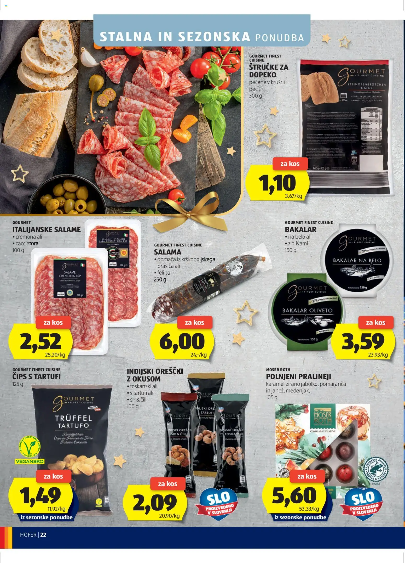 Hofer SI katalog | vrijedi od 23.12.2025 | Stranica: 22 | Proizvodi: Praline, Čips, Čili, Bakalar