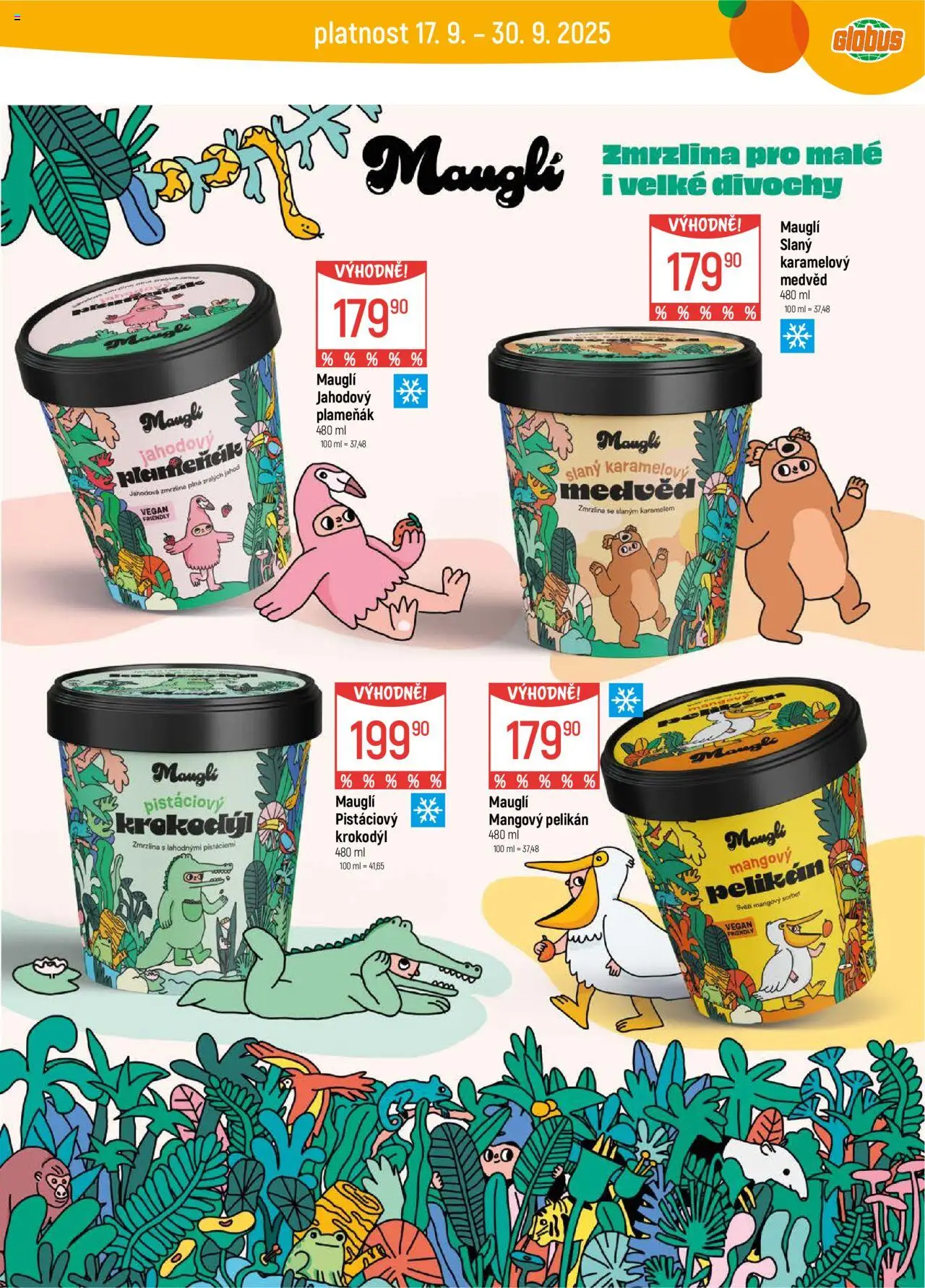 Globus leták - Ostrava od 17.09.2025 | Strana: 19 | Produkty: Vegan, Globus, Vegan zmrzlina, Sorbet