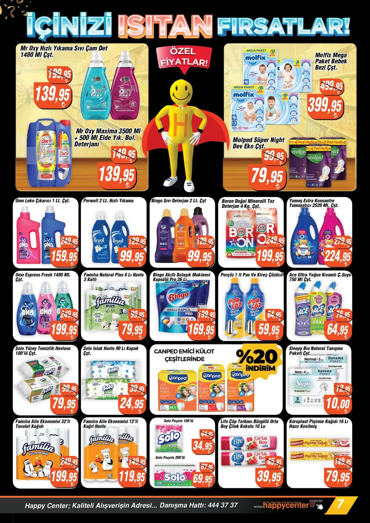 Happy Center Katalog - 07.01.2026 tarihinden itibaren geçerlidir | Sayfa: 7 | Ürünler: Kutu, Sos, Biber, Ocak