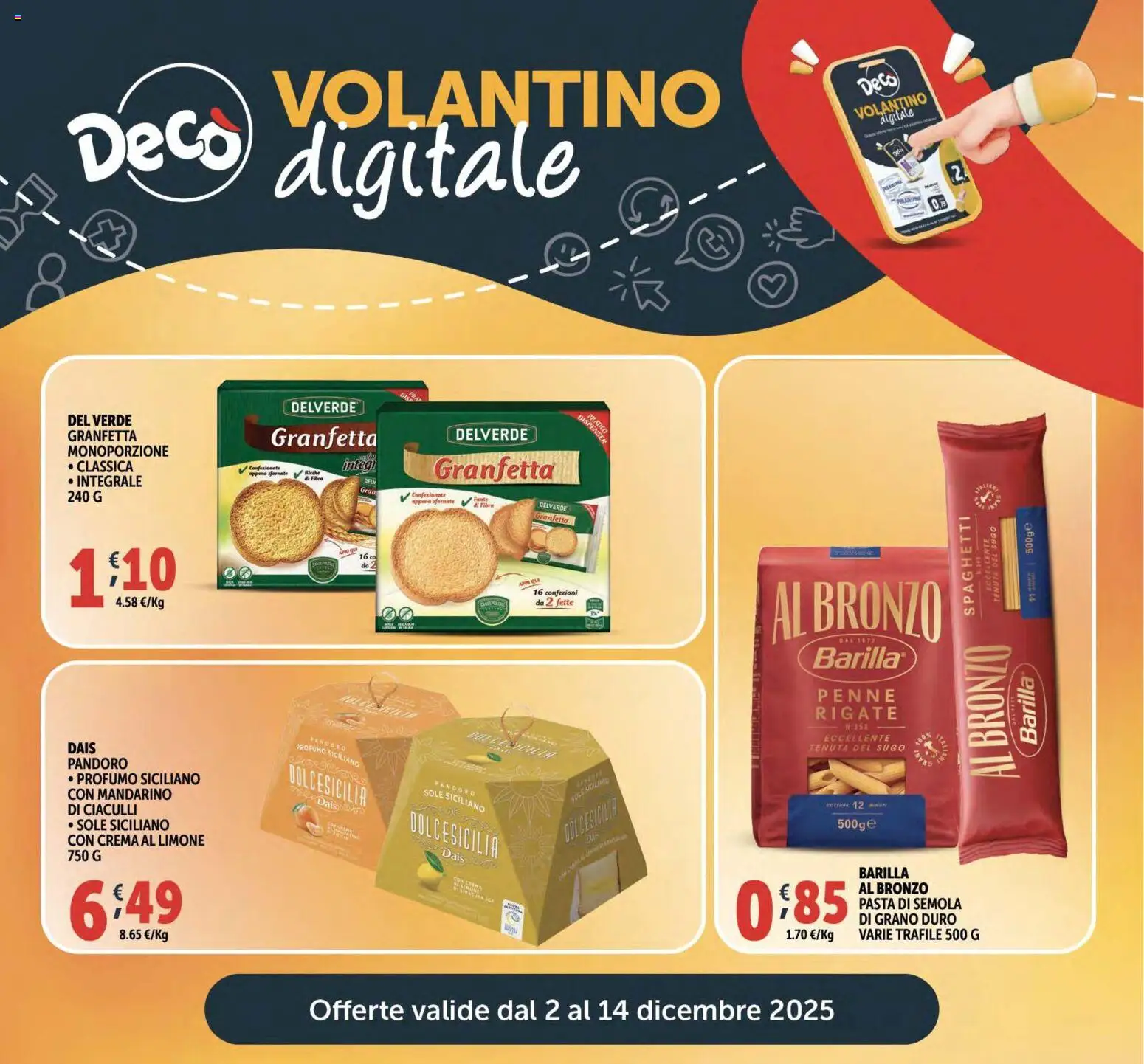Volantino Decò del 02.12.2025 | Pagina: 29 | Prodotti: Crema, Limone, Pasta, Profumo