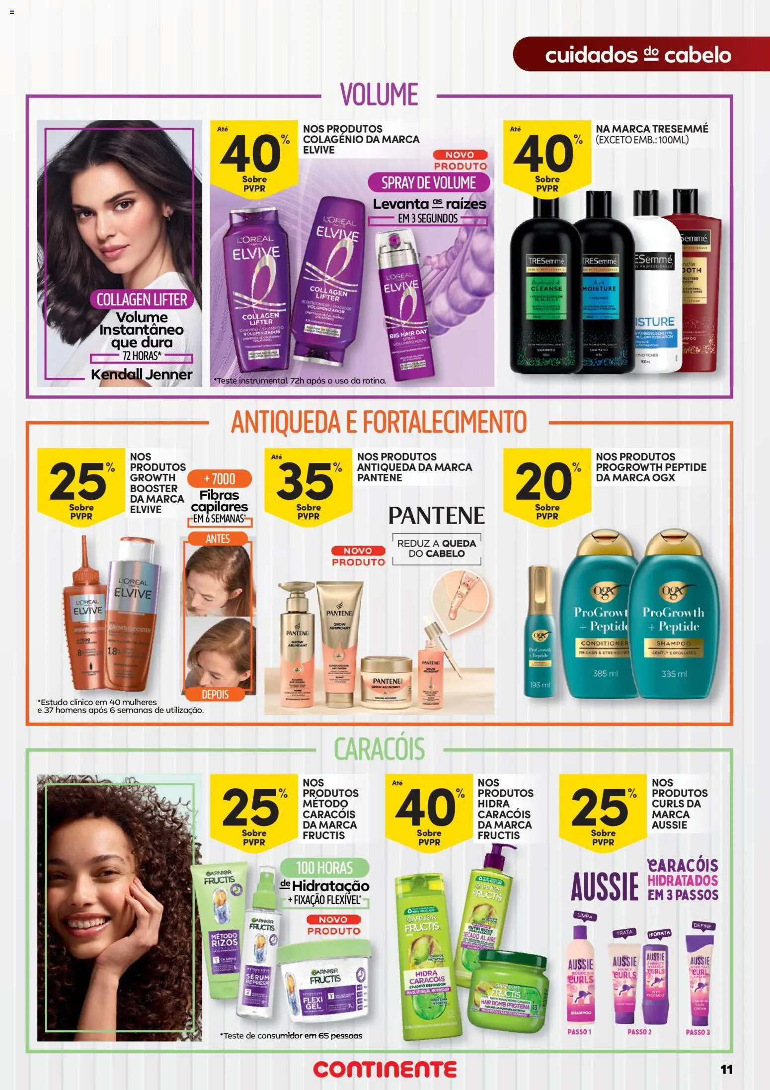 Continente Beleza Inspira-te na verdadeira beleza │ válido de 21.04.2026 | Página: 11 | Produtos: Shampoo, Sérum, Proteina