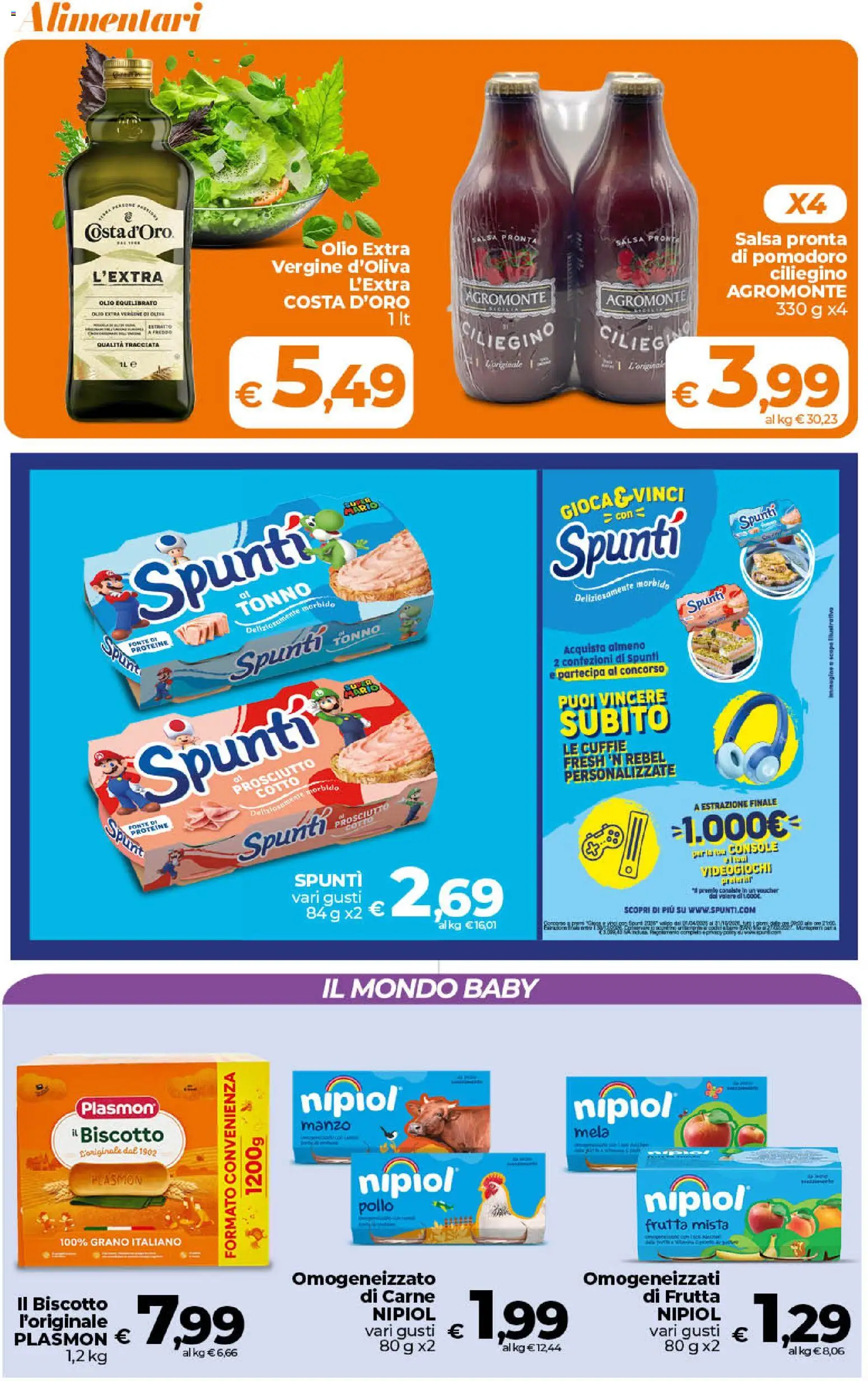 Volantino Ipercoop del 17.04.2026 | Pagina: 31 | Prodotti: Frutta, Pomodoro, Olio, Cuffie