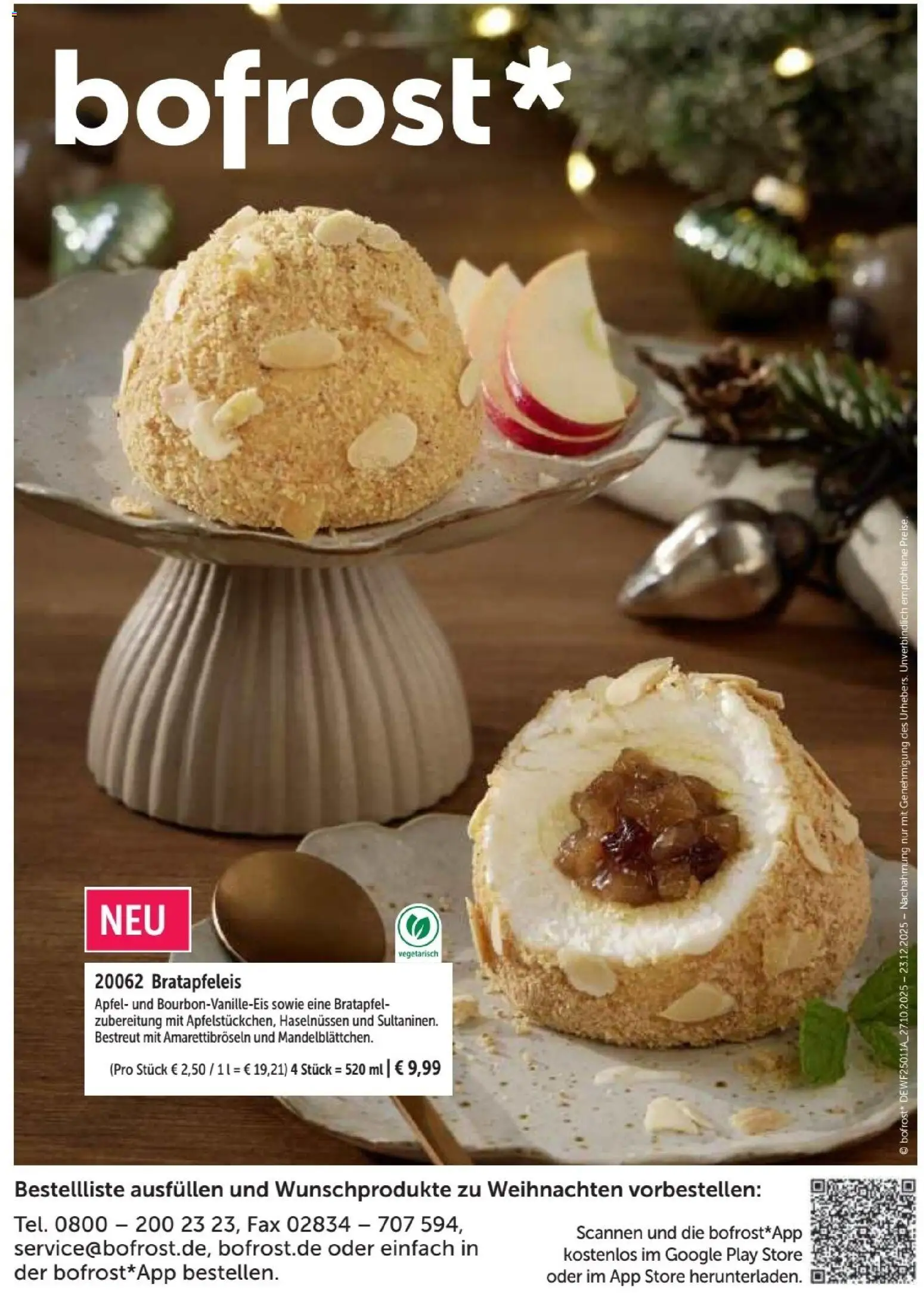 Bofrost Weihnachten 2025 – gültig ab 23.10.2025 | Seite: 24 | Produkte: Äpfel