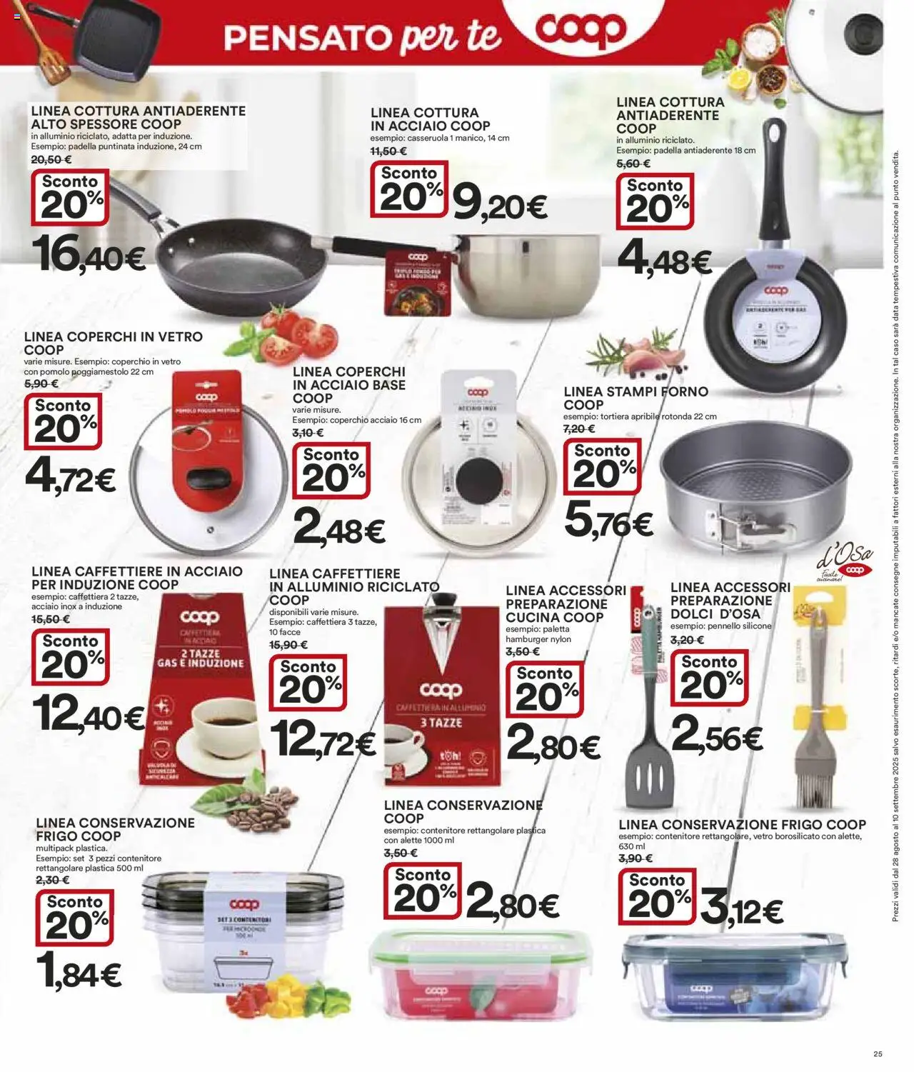 Volantino Ipercoop del 28.08.2025 | Pagina: 25 | Prodotti: Pennello, Contenitore, Silicone, Alluminio