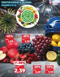 Kaufland leták platný od 27.12.2025 | Strana: 4 | Produkty: Citróny, Čučoriedky, Jahody, Hrozno
