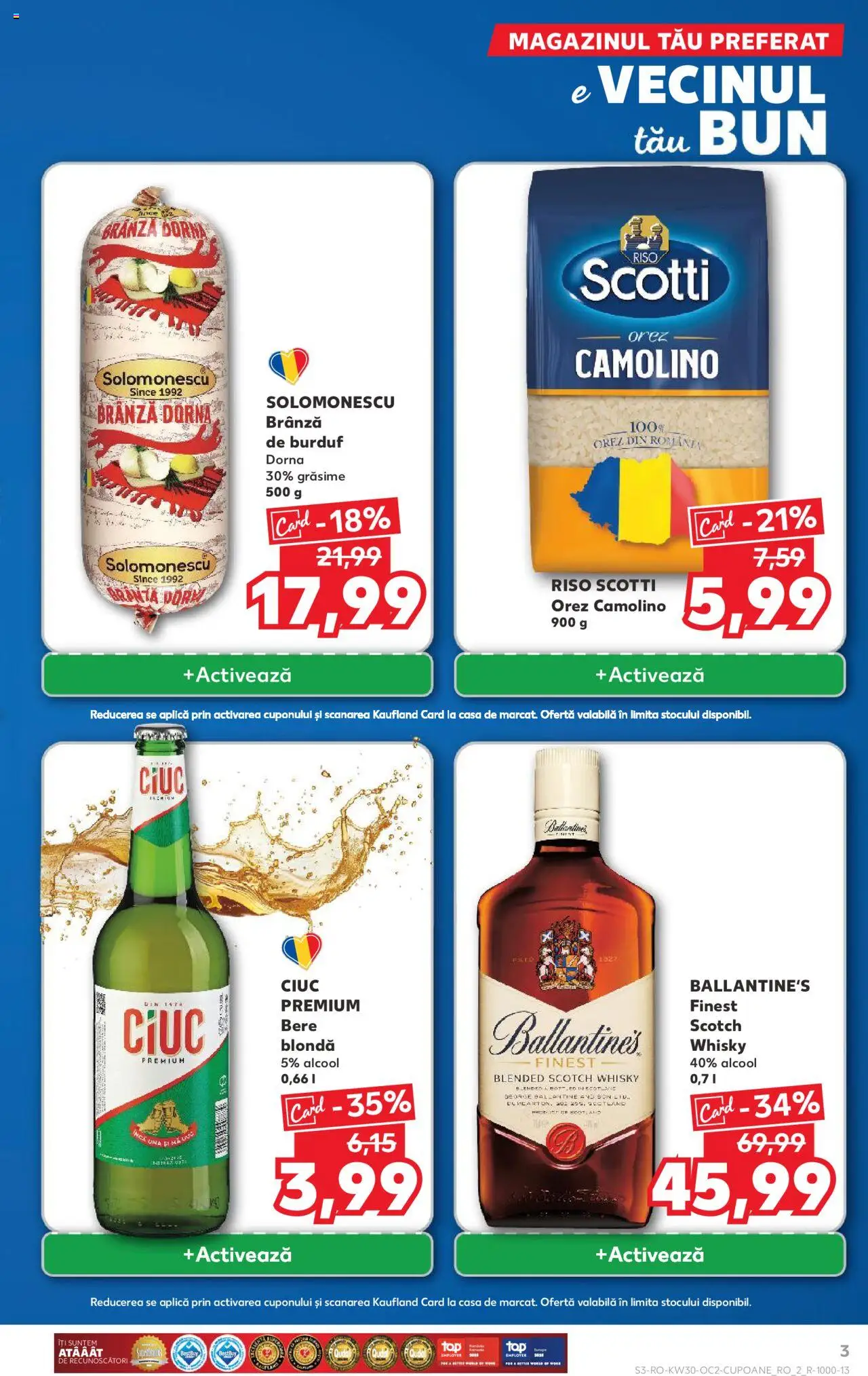 Kaufland RO akciós ujság - amely érvényes a következő dátumtól: 23.07.2025 | Oldal: 3 | Termékek: Whisky