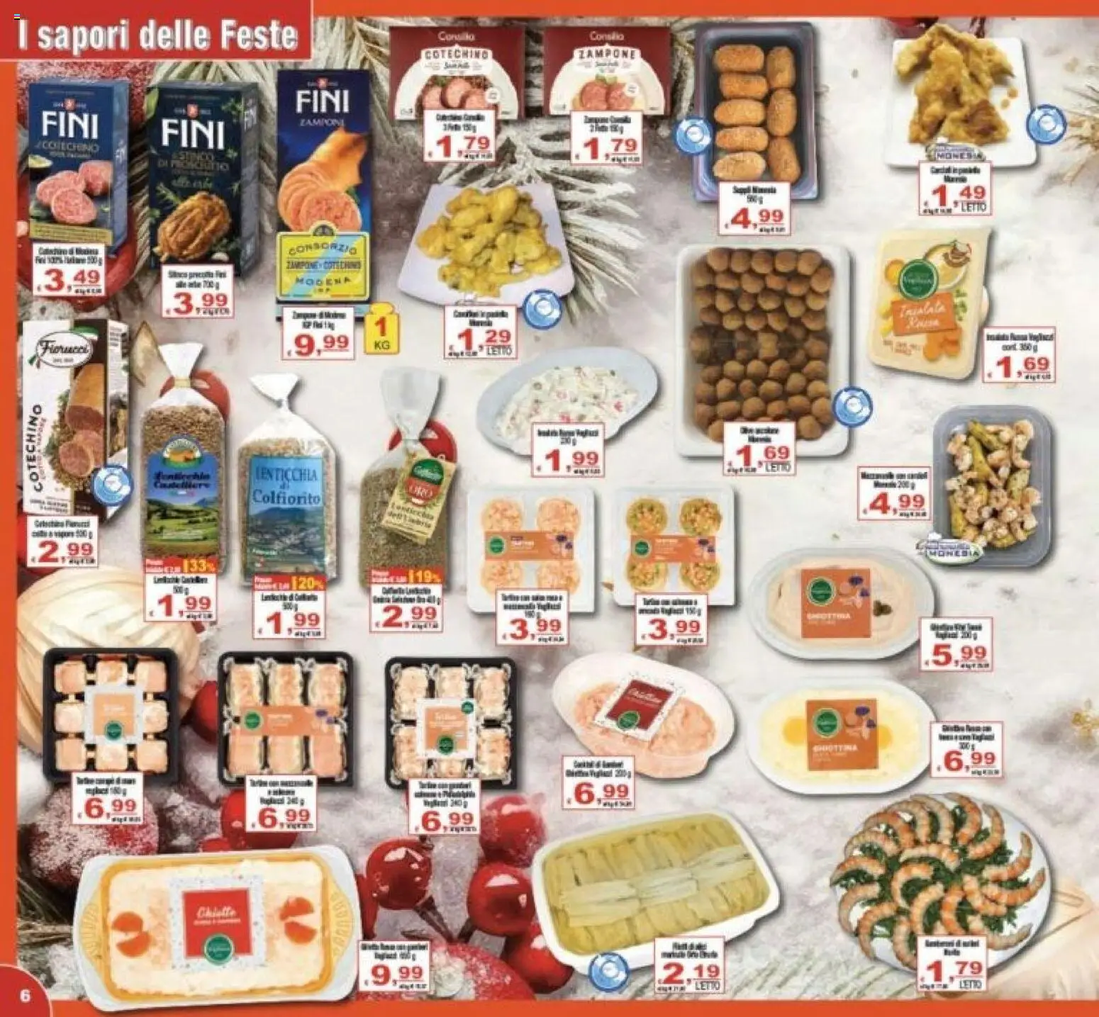 Volantino CTS del 27.12.2025 | Pagina: 6 | Prodotti: Lamponi, Letto, Cotechino