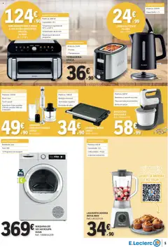 Pré-visualização E.Leclerc - Folheto Não Alimentar válido de 09.10.2025 | Página: 5 | Produtos: Cabo, Air fryer, Batedeira, Torradeira