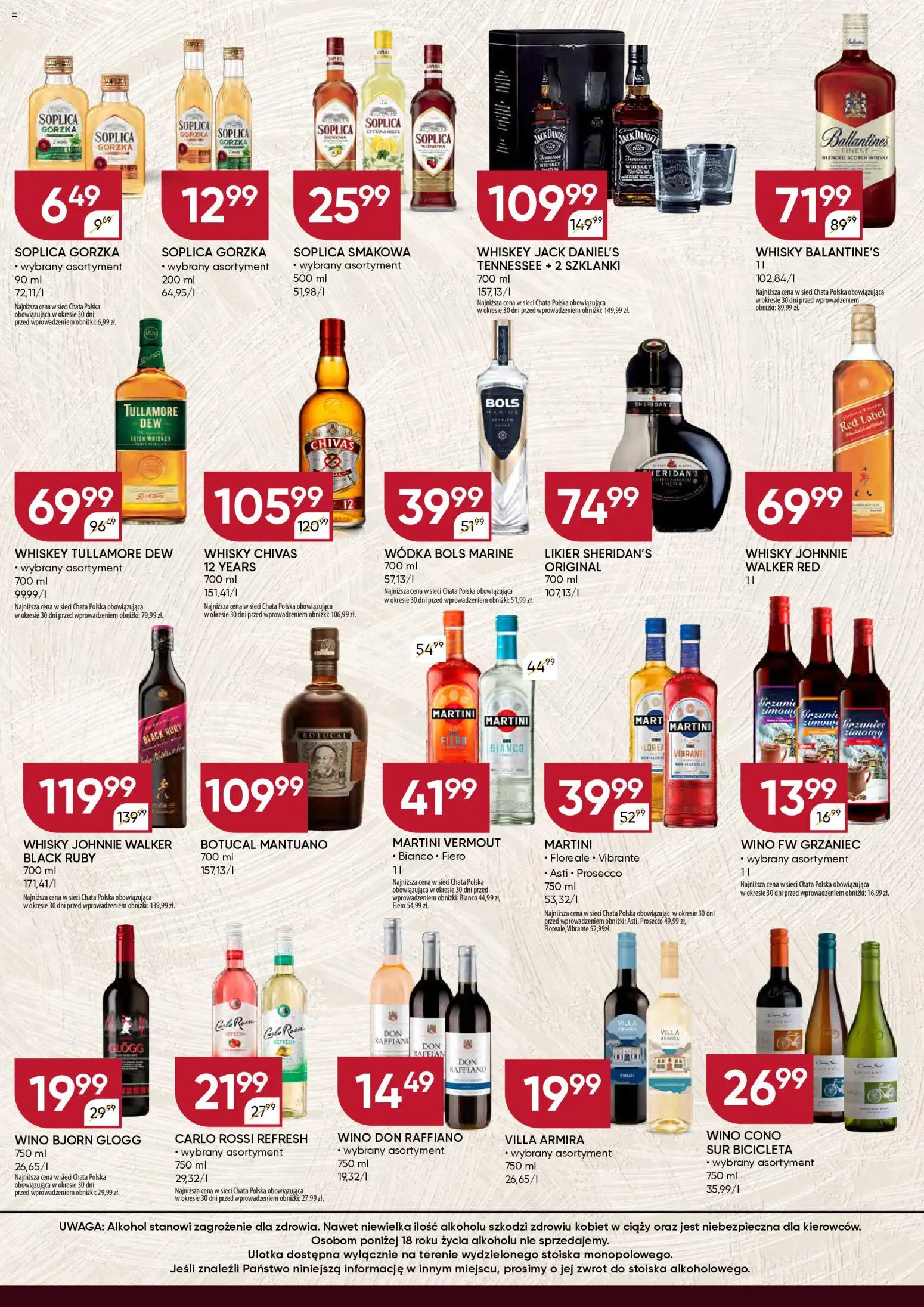 Chata Polska Gazetka - Mocna Oferta od 04.11.2025 | Strona: 2 | Produkty: Alkohol, Wódka, Whisky, Carlo Rossi