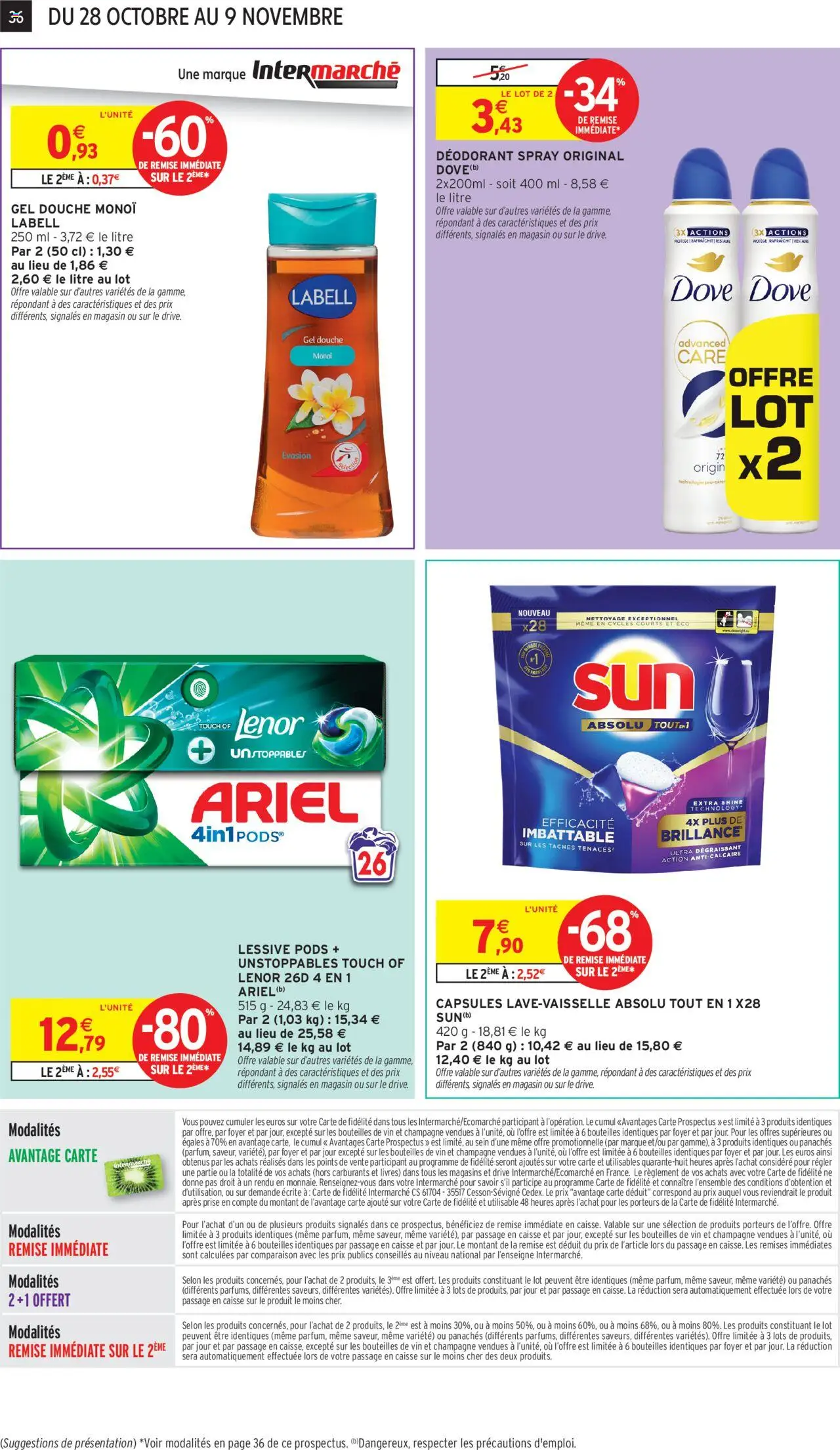{H1} | Page: 24 | Produits: Lave-vaisselle, Lenor, Champagne, Prise