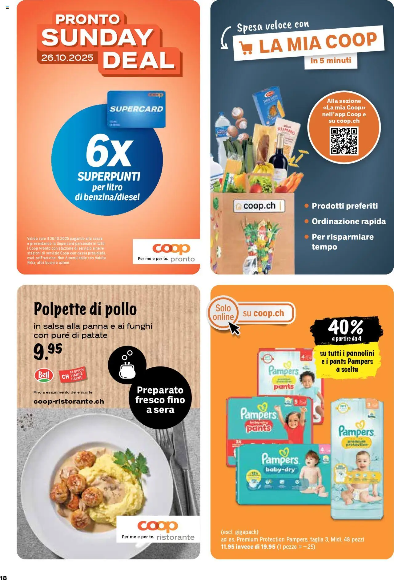 Coop - Una settimana di azioni – gültig ab 23.10.2025 | Seite: 18 | Produkte: Pampers