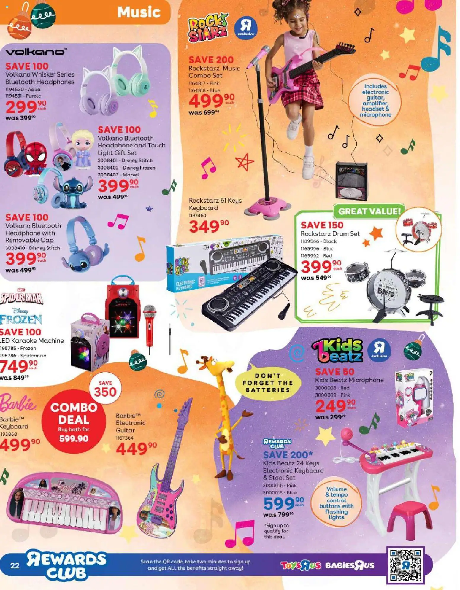 New Toys R Us catalogue – valid from 23.10.2025 | Page: 22 | Products: Headset, Keyboard, Headphones, Microphone