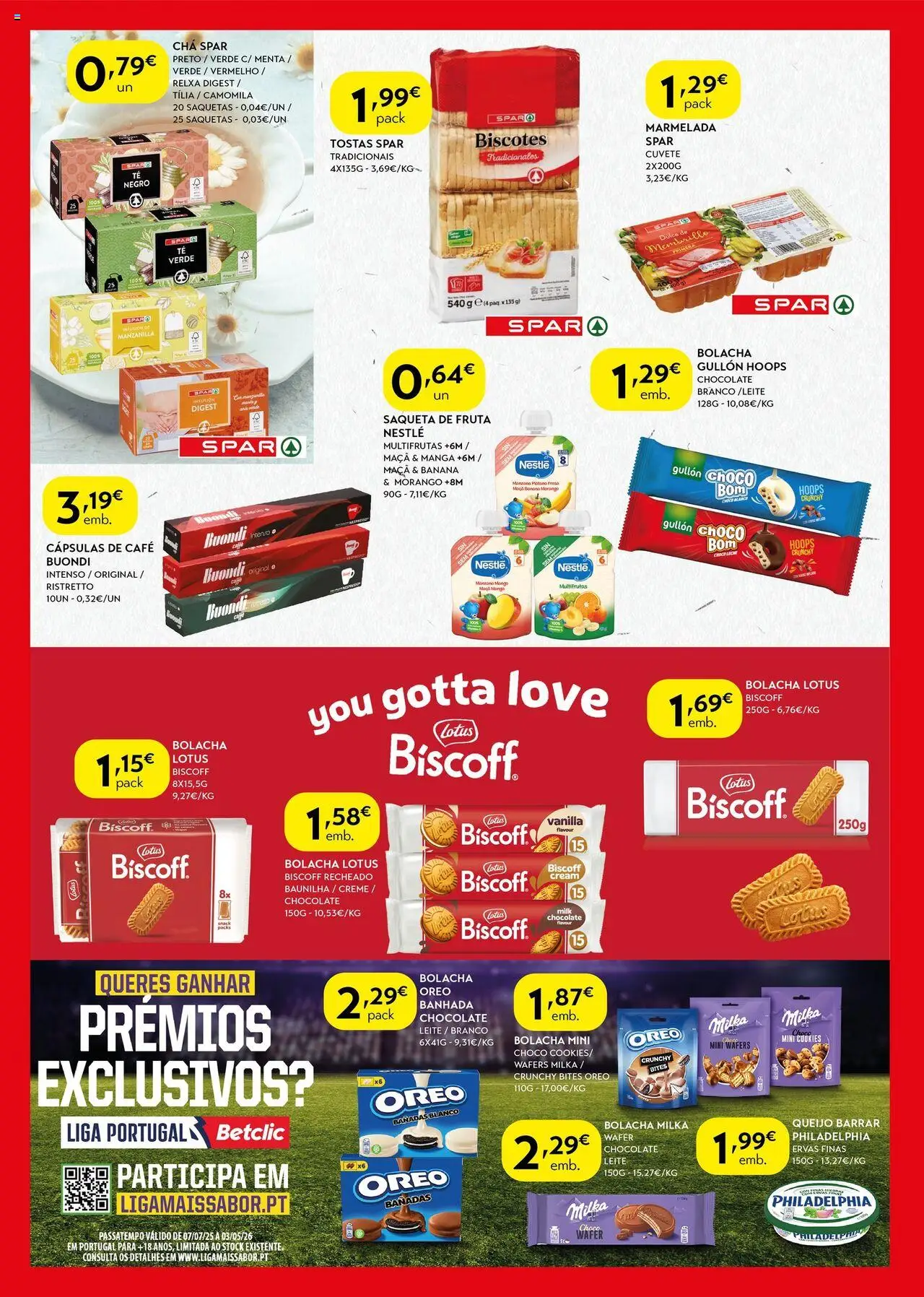 Spar folheto │ válido de 14.10.2025 | Página: 6 | Produtos: Leite, Chocolate, Chá, Creme