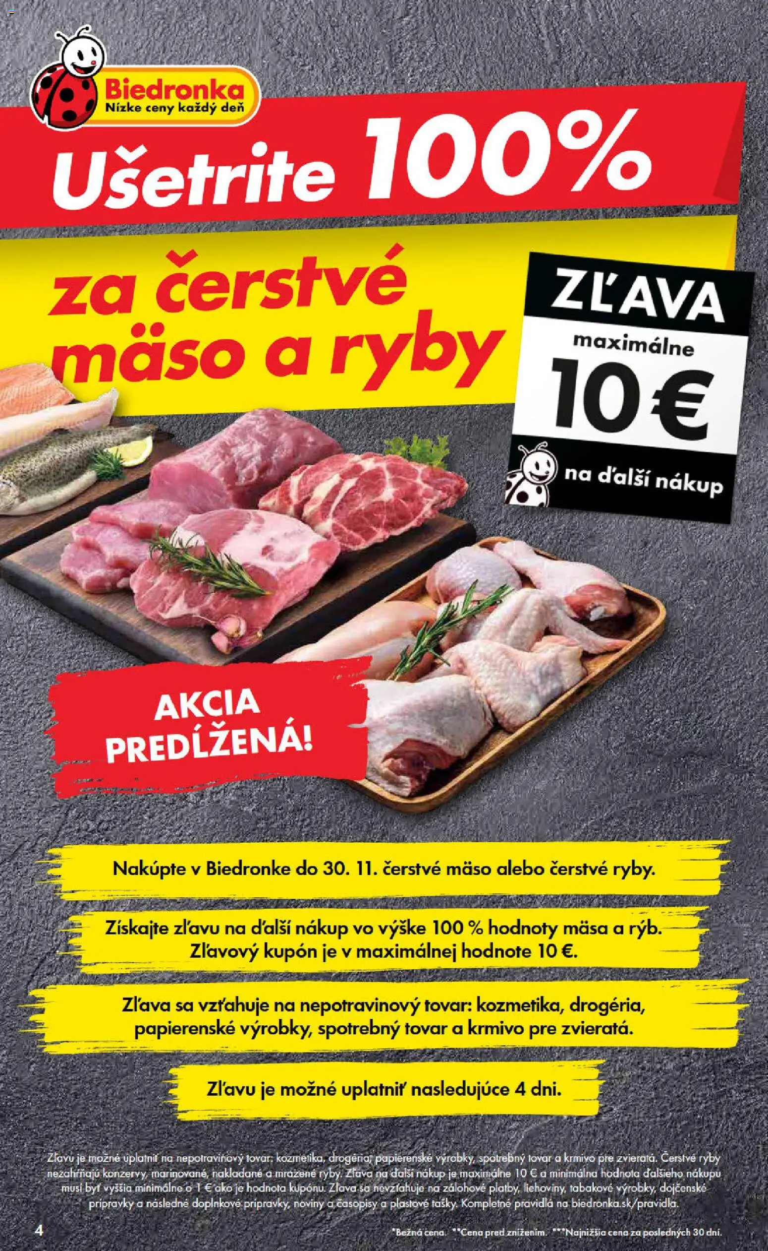 Nové Biedronka akcie – leták je platný od 30.10.2025 | Strana: 4 | Produkty: Ryby