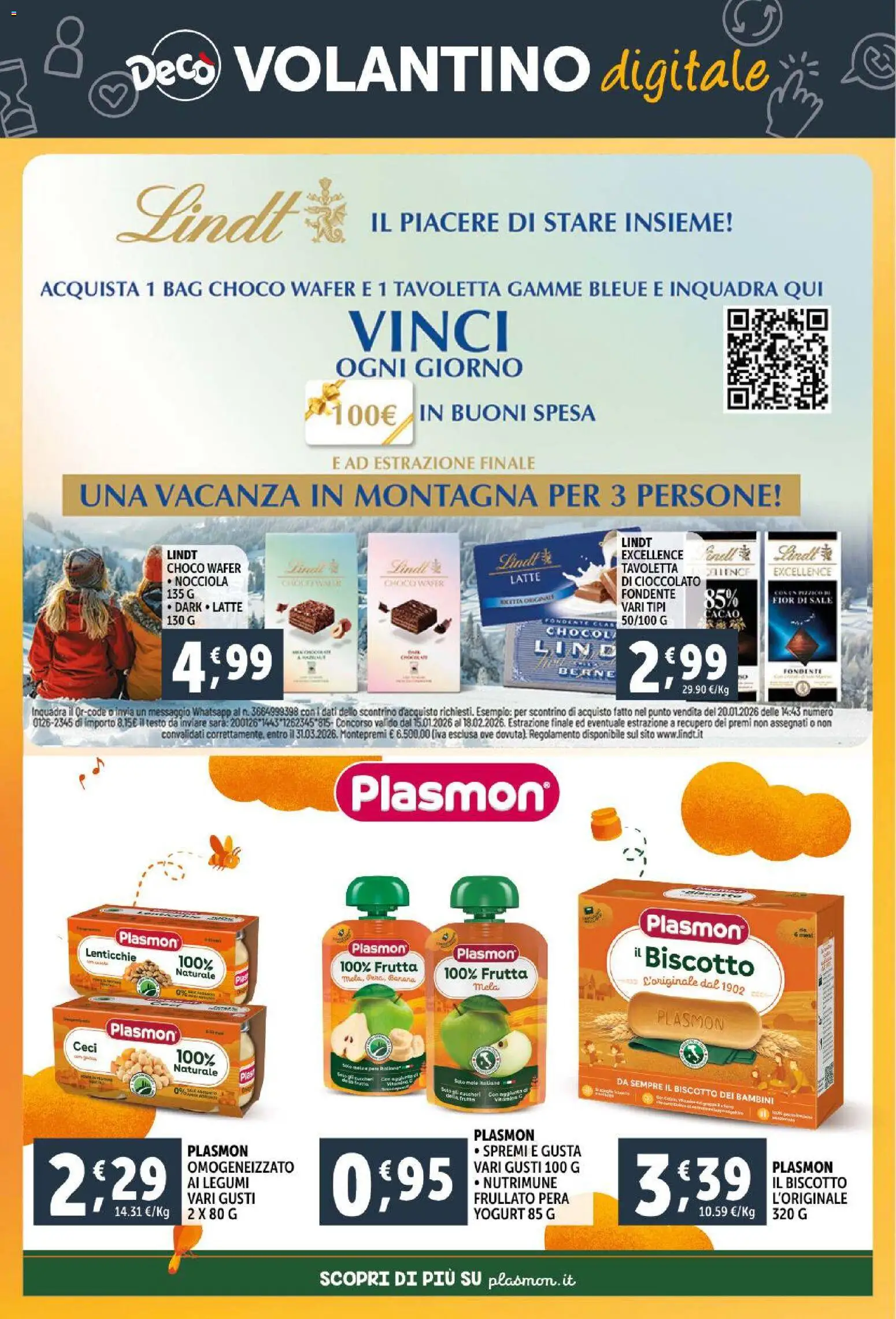 Volantino Decò del 03.02.2026 | Pagina: 24 | Prodotti: Cioccolato, Mele, Ceci, Lenticchie