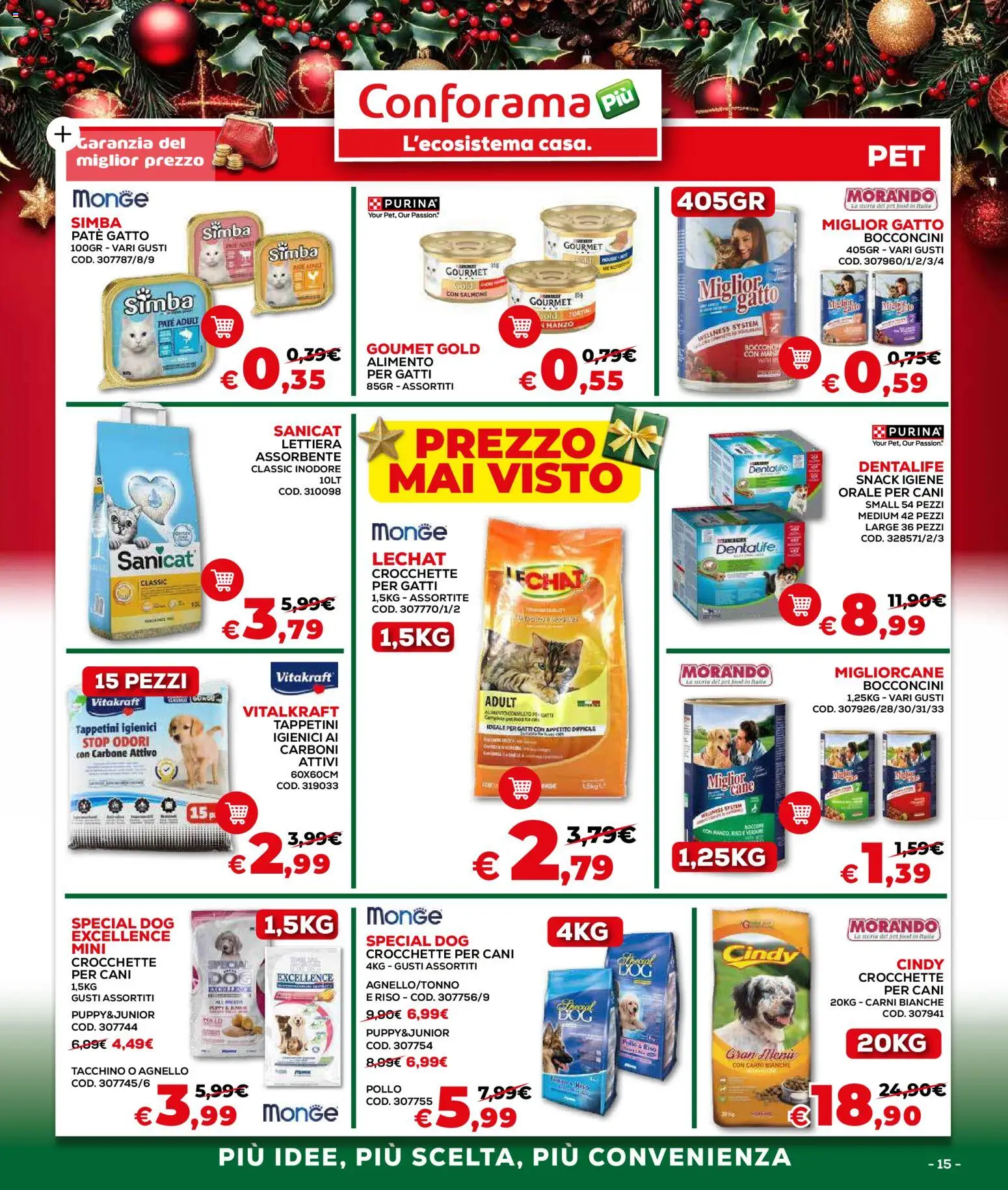 Volantino Conforama del 04.12.2025 | Pagina: 15 | Prodotti: Paté, Pollo, Salmone, Riso