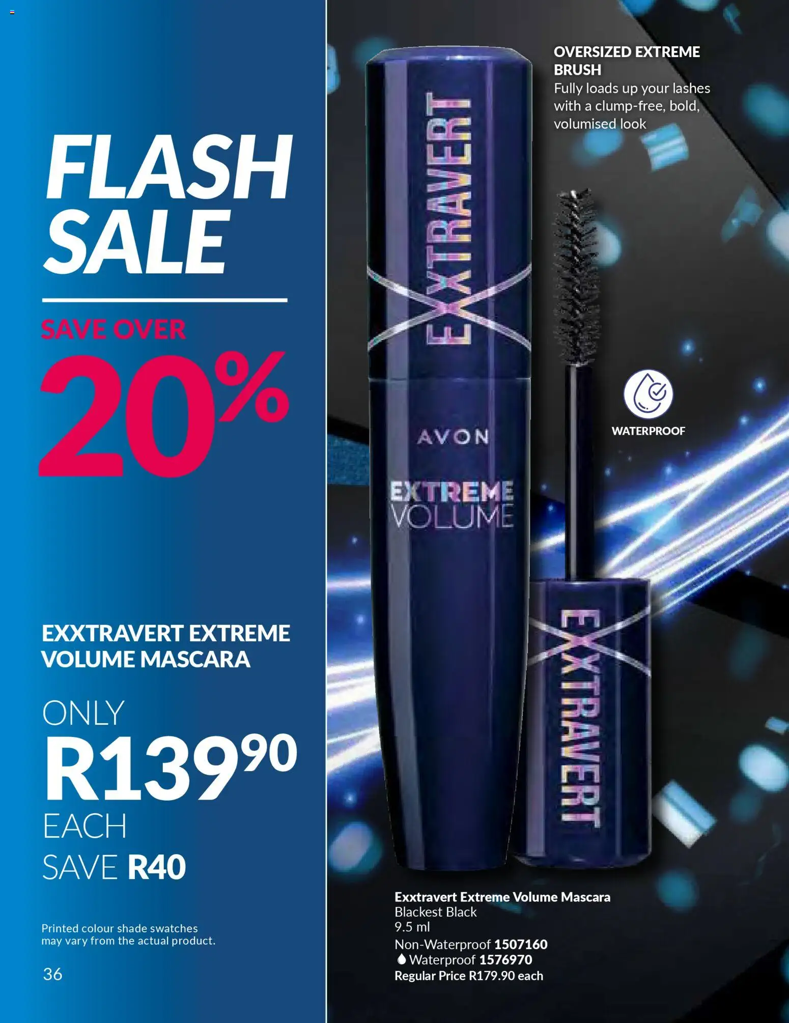 New Avon catalogue – valid from 01.12.2025 | Page: 36 | Products: Brush, Mascara