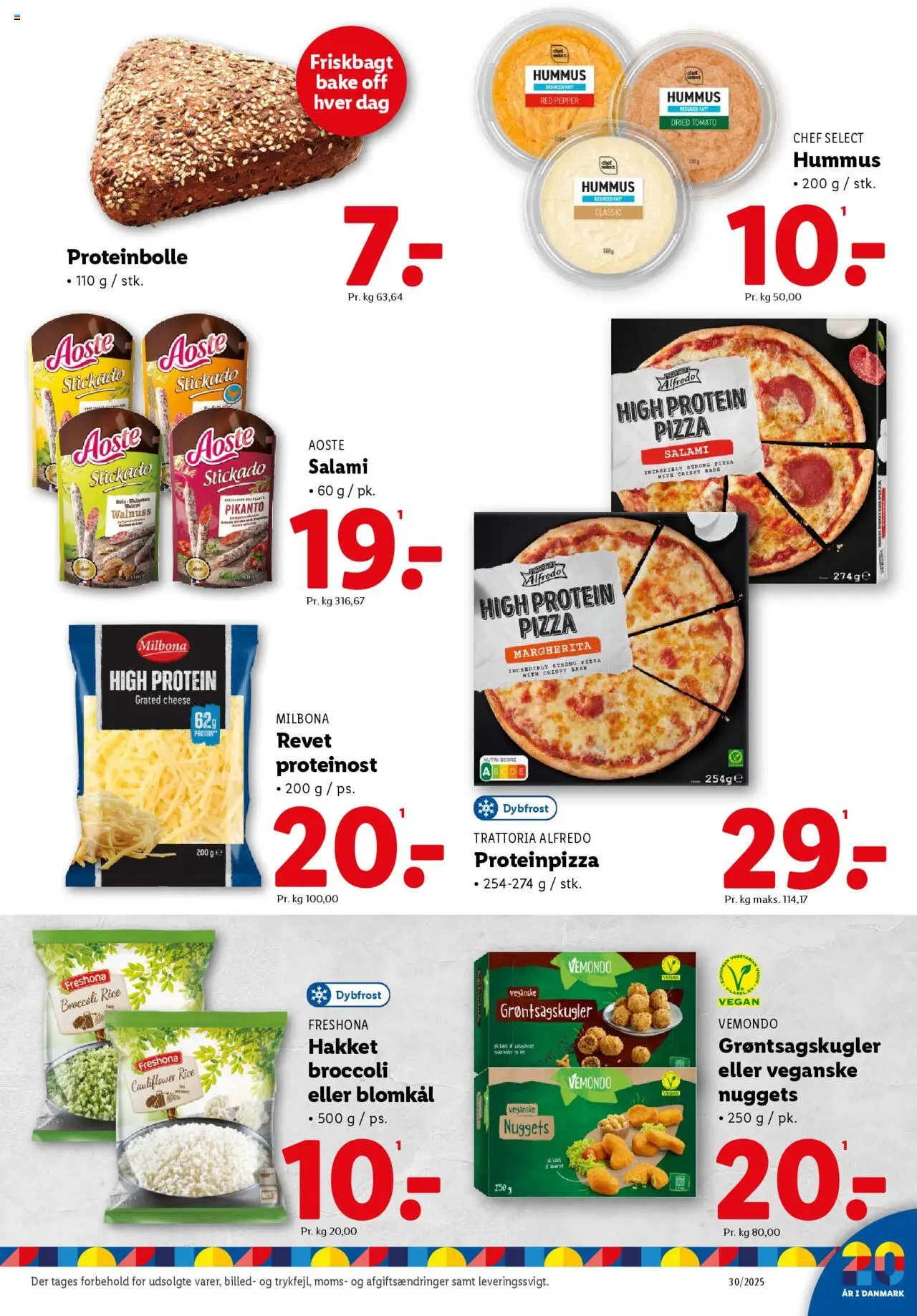 Lidl Tilbudsavis gyldig fra 24.07.2025 | Side: 25 | Produkter: Salami, Pizza, Broccoli, Blomkål