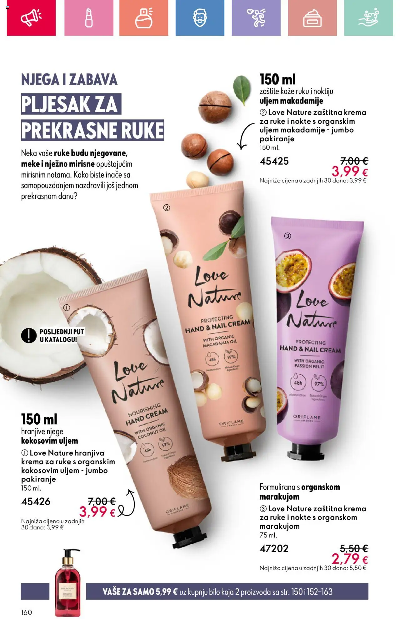 Oriflame katalog | vrijedi od 03.08.2025 | Stranica: 160 | Proizvodi: Krema za ruke, Krema