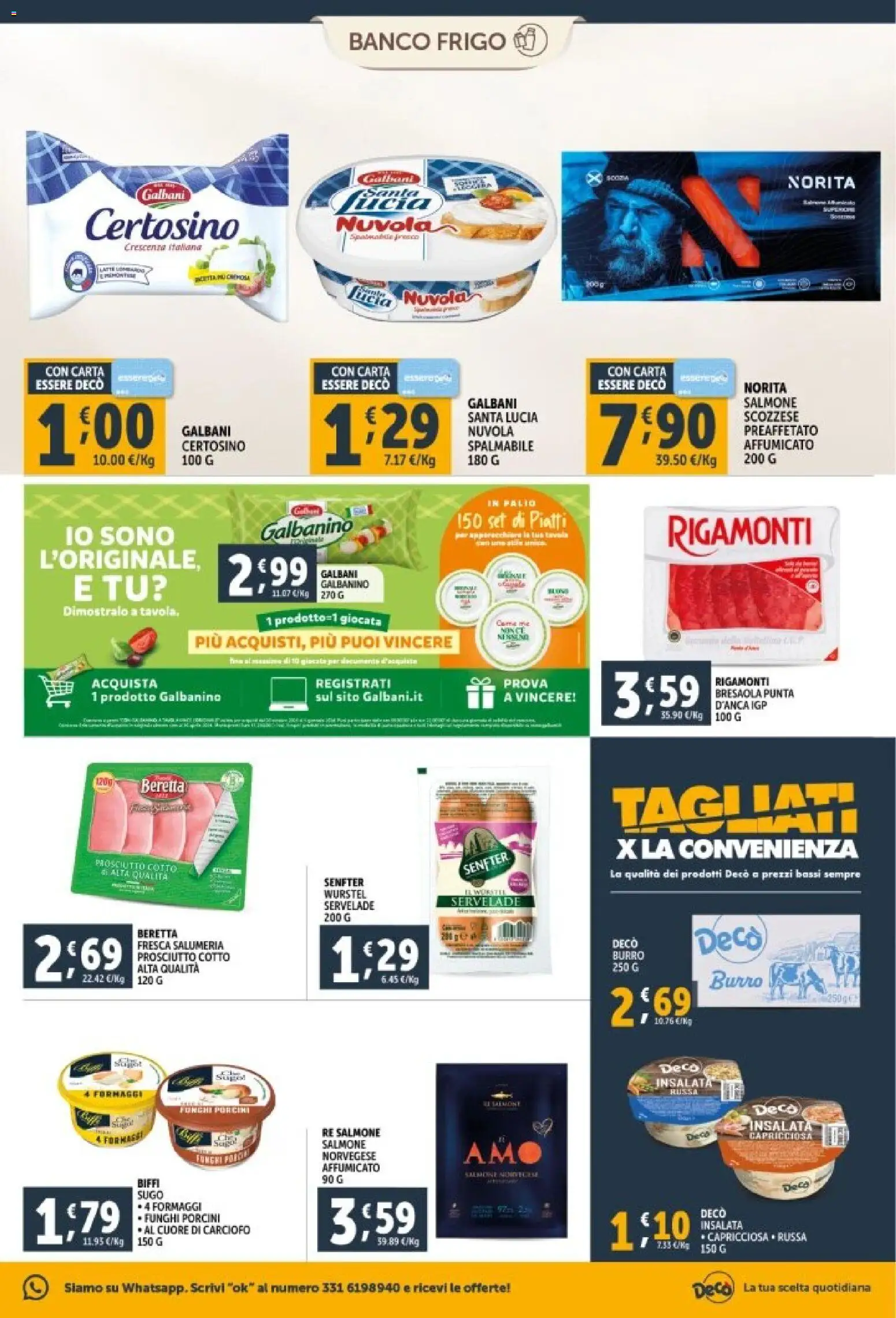 Volantino Decò del 29.12.2025 | Pagina: 11 | Prodotti: Bresaola, Insalata, Prosciutto, Burro