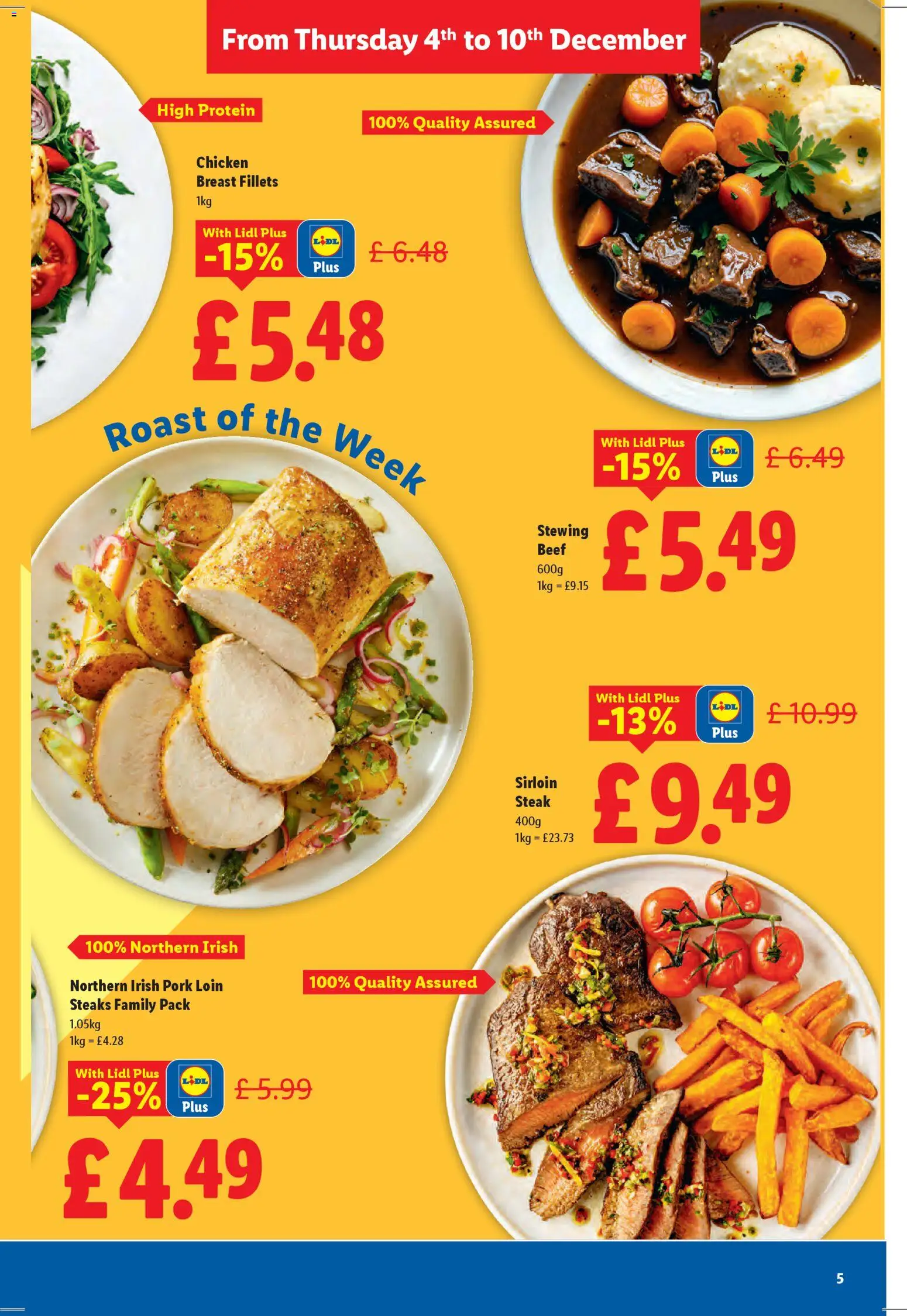 {H1} | Page: 5 | Products: Chicken, Ostyalap, Chicken breast, Beef