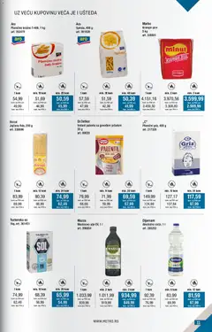 Metro kupi više plati manje - pregled Metro kataloga - važi od 02.01.2026 | Strana: 11 | Proizvode: Testenina, Brašno, Pšenično brašno, Sirće