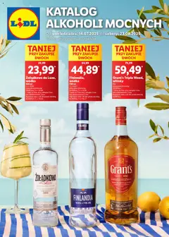 Lidl Katalog alkoholi mocnych od 14.07.2025 | Strona: 1 | Produkty: Grant's, Vodka, Wódka, Whisky