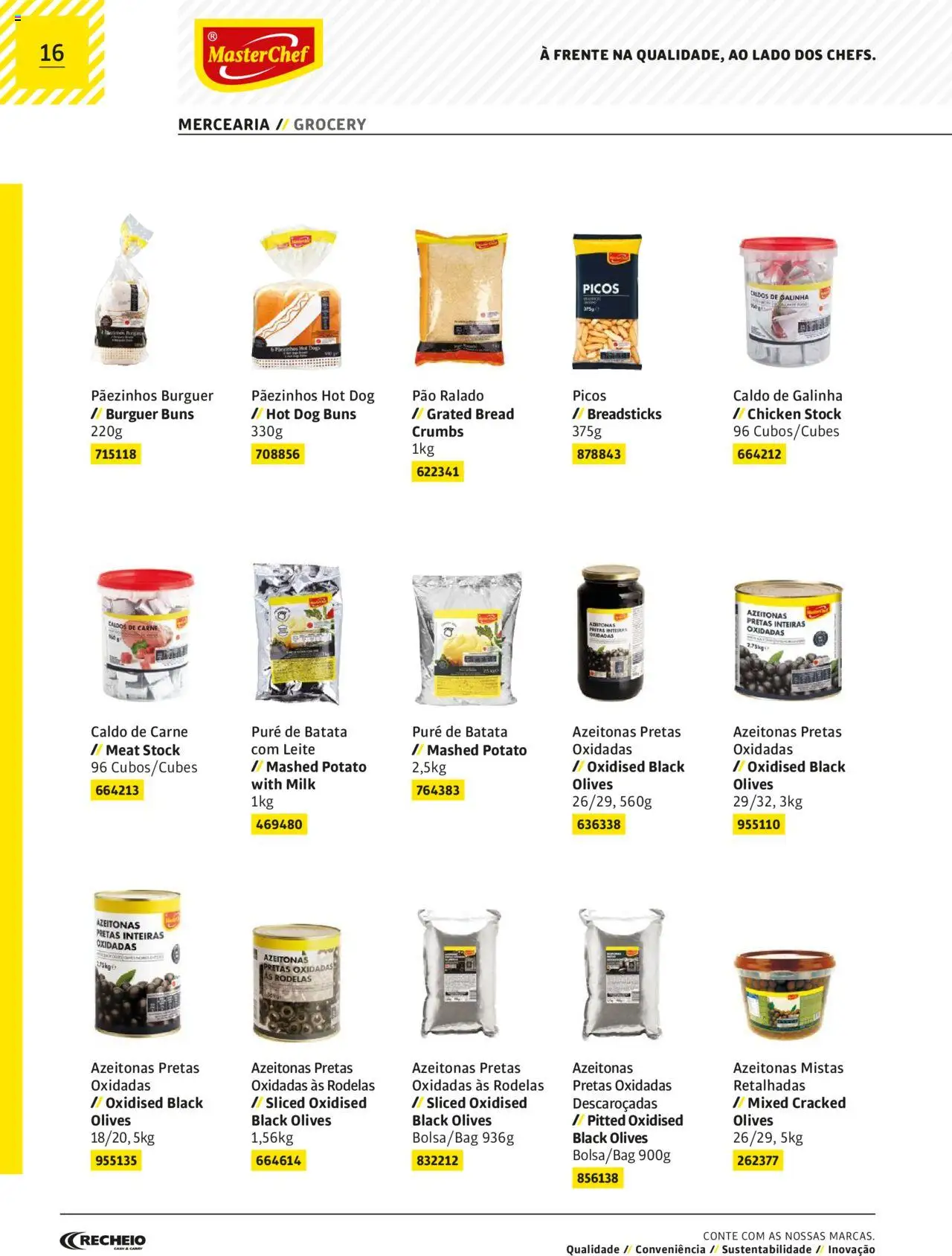 Recheio MasterChef │ válido de 22.03.2024 | Página: 16 | Produtos: Azeitonas, Leite, Pão, Carne