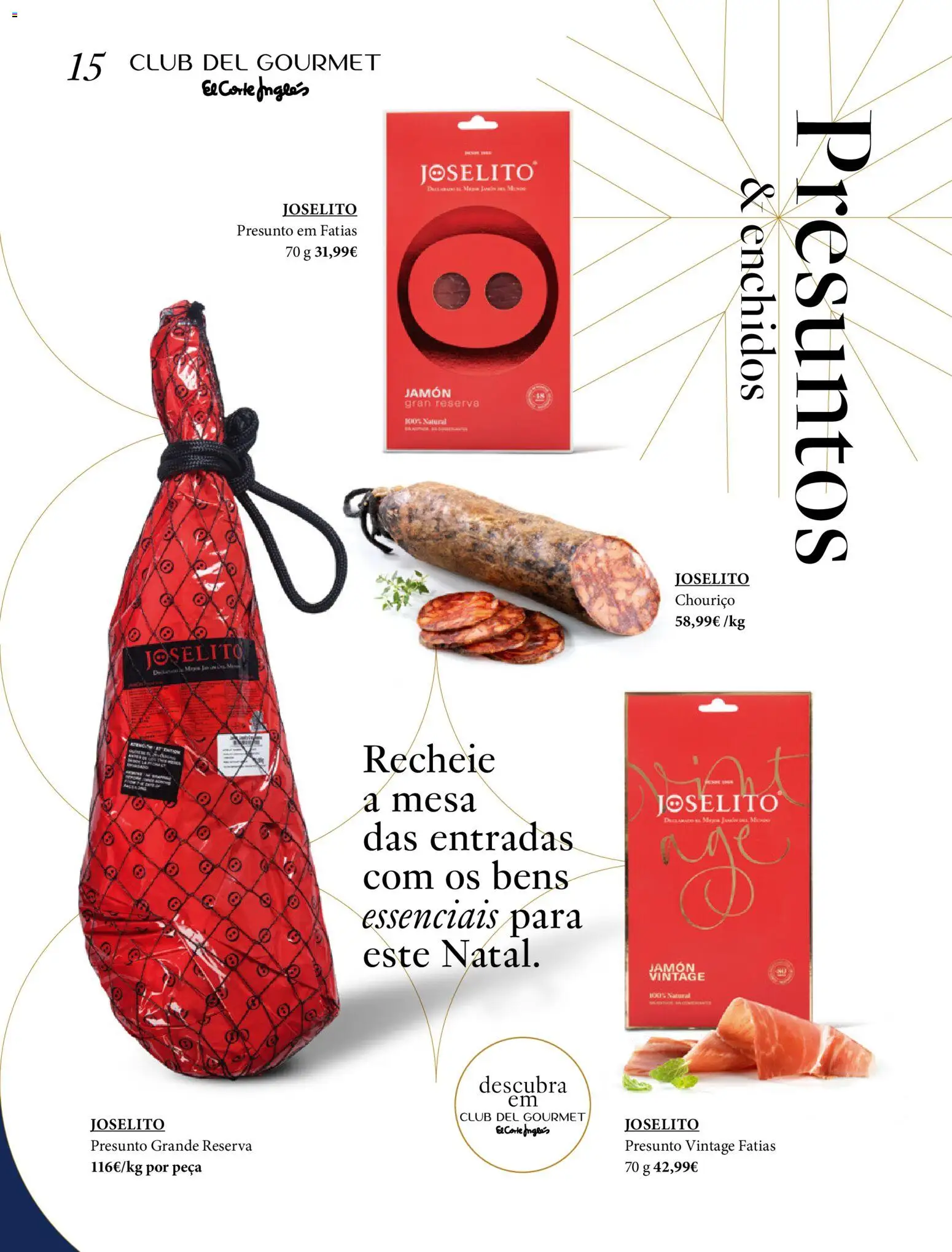 El Corte Ingles folheto │ válido de 26.11.2025 | Página: 15 | Produtos: Mesa, Presunto, Chouriço