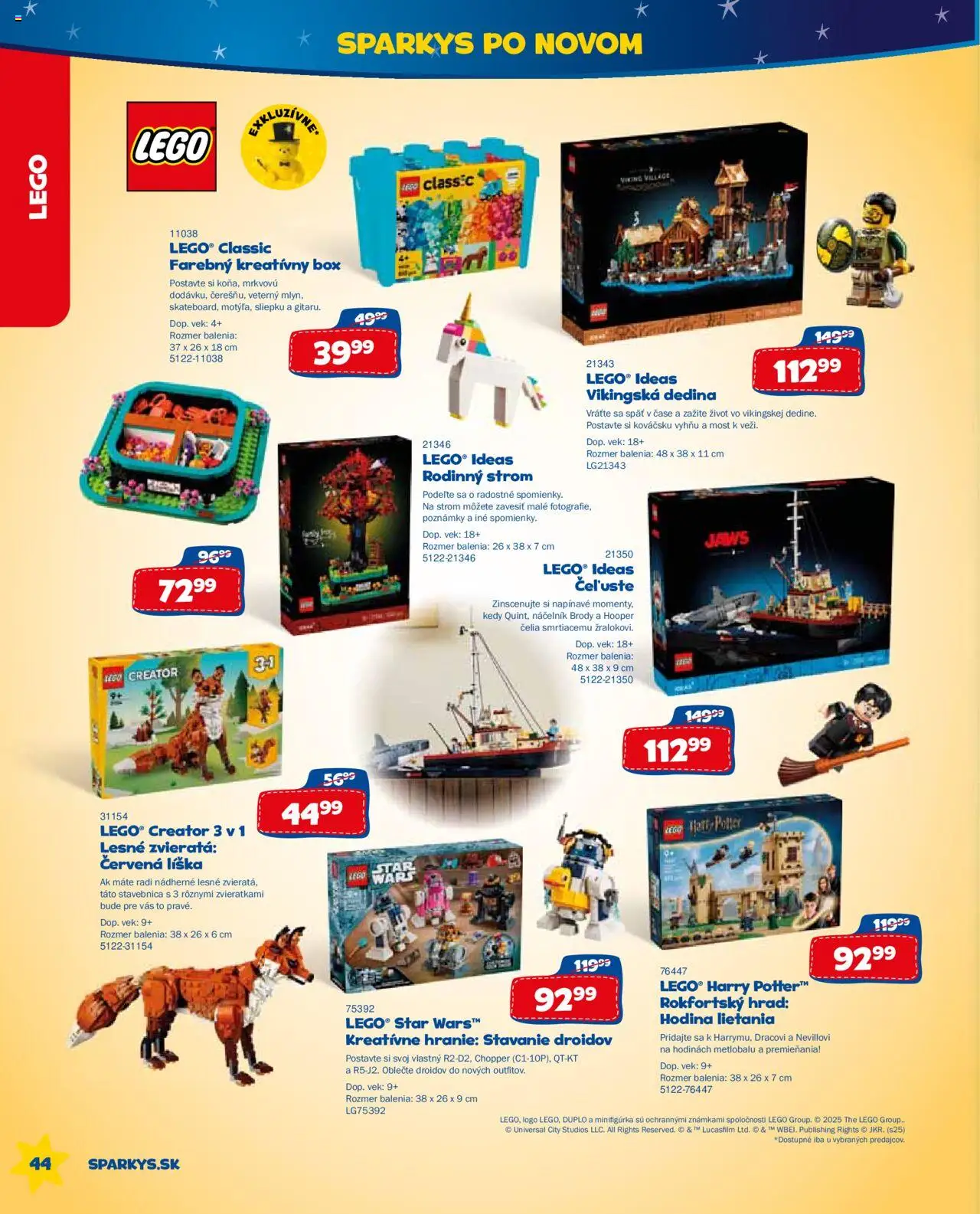 ALLTOYS letný katalóg │ platný od 26.06.2025 | Strana: 44 | Produkty: LEGO