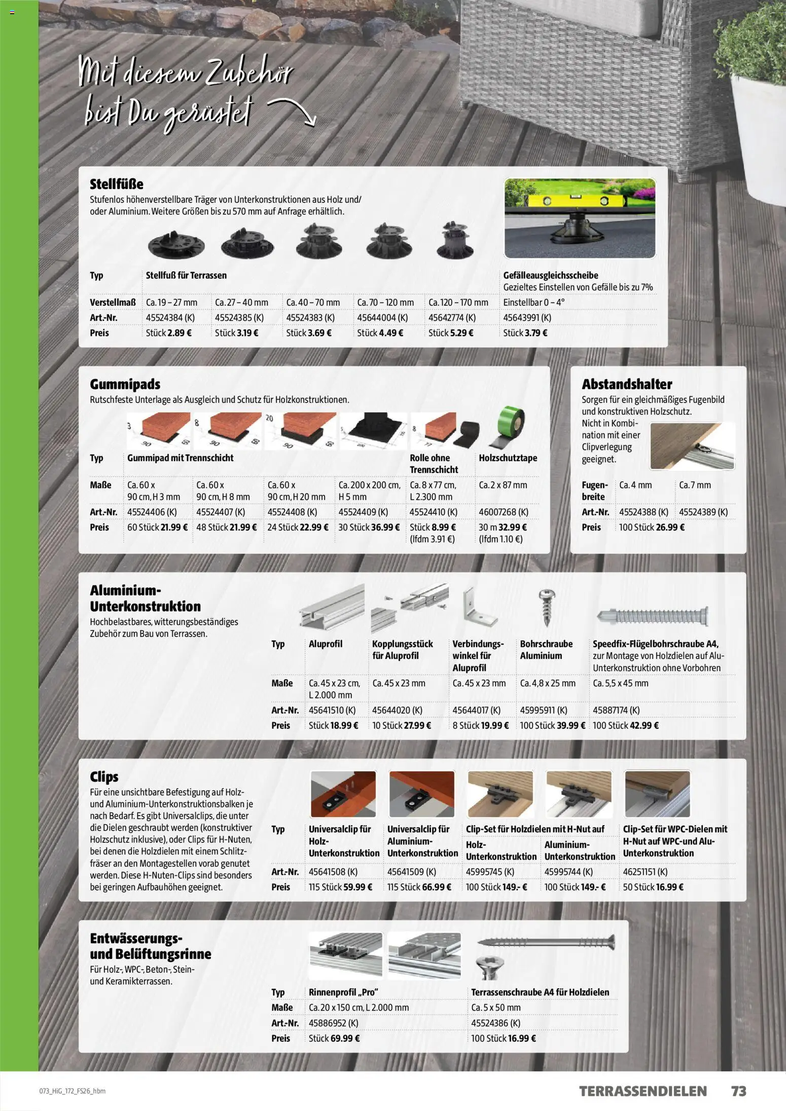 Hagebau Gartengestaltungsortiment – gültig ab 02.03.2026 | Seite: 73