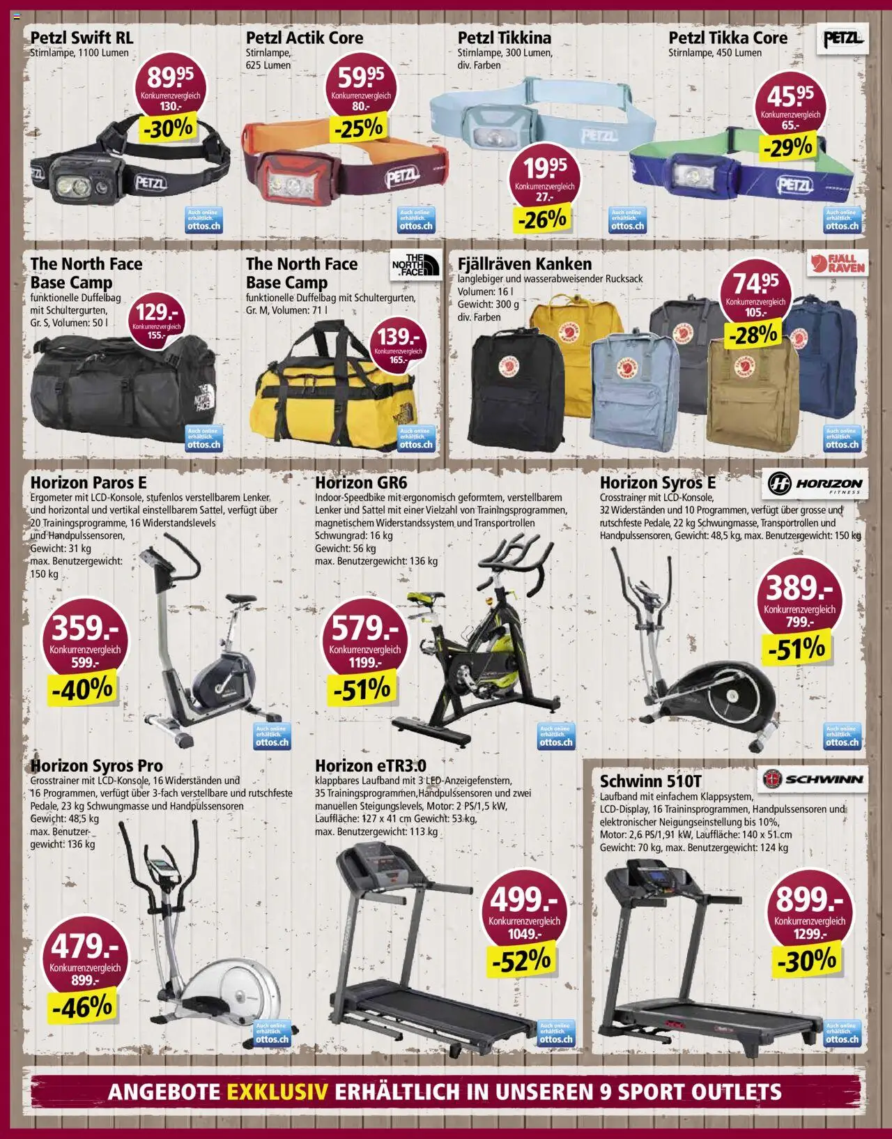 Otto's Aktionen – gültig ab 28.10.2025 | Seite: 14 | Produkte: Laufband, Crosstrainer, Rucksack, Gewicht