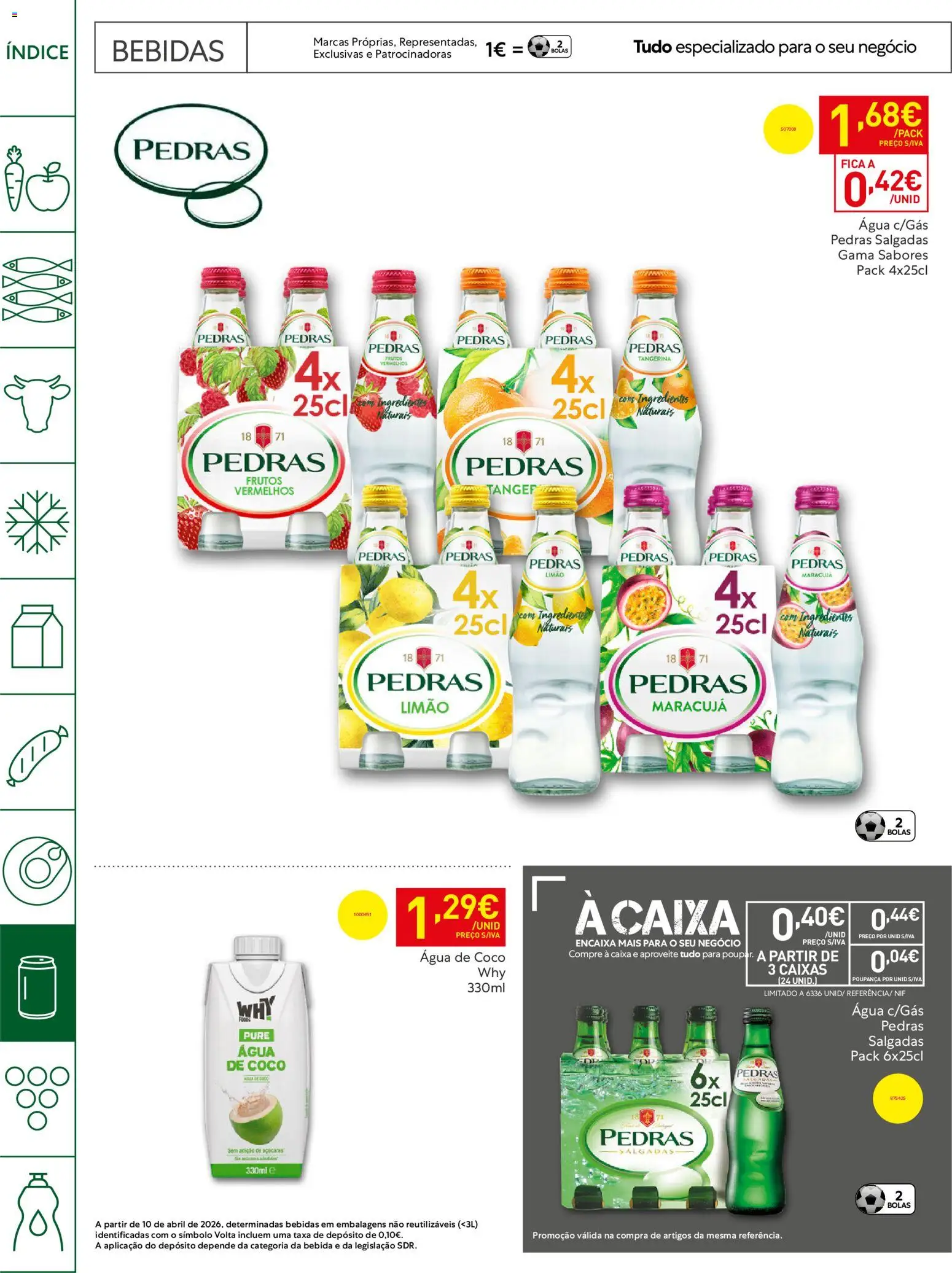 Recheio Horeca │ válido de 21.04.2026 | Página: 24 | Produtos: Agua, Caixa, Bebida