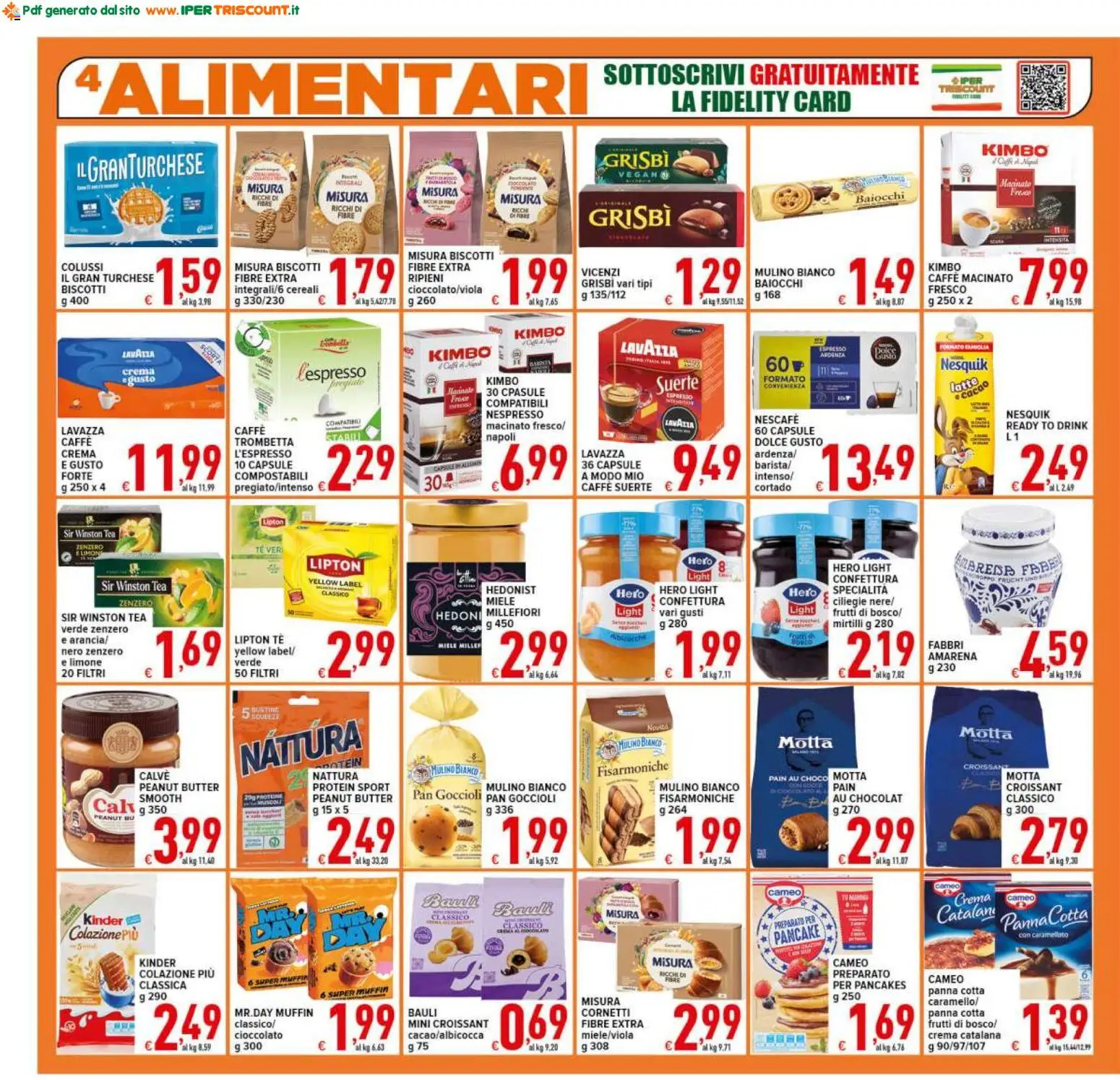 Volantino Ipertriscount del 06.03.2026 | Pagina: 4 | Prodotti: Biscotti, Limone, Muffin, Lavazza