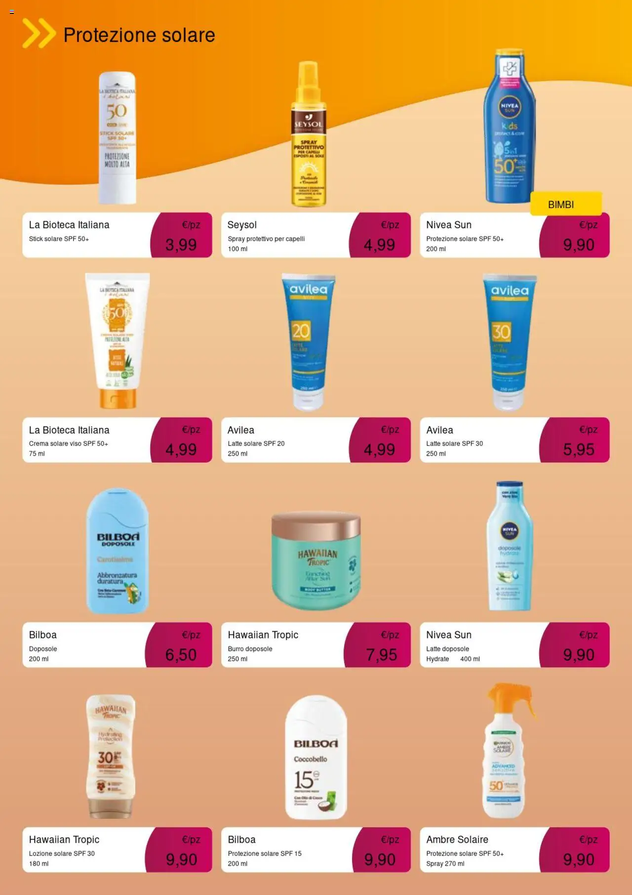 Volantino Acqua e Sapone del 01.08.2025 | Pagina: 7 | Prodotti: Crema, Crema solare, Latte, Burro