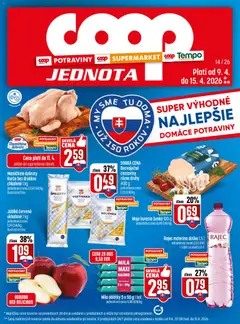 COOP Jednota leták platný od 09.04.2026