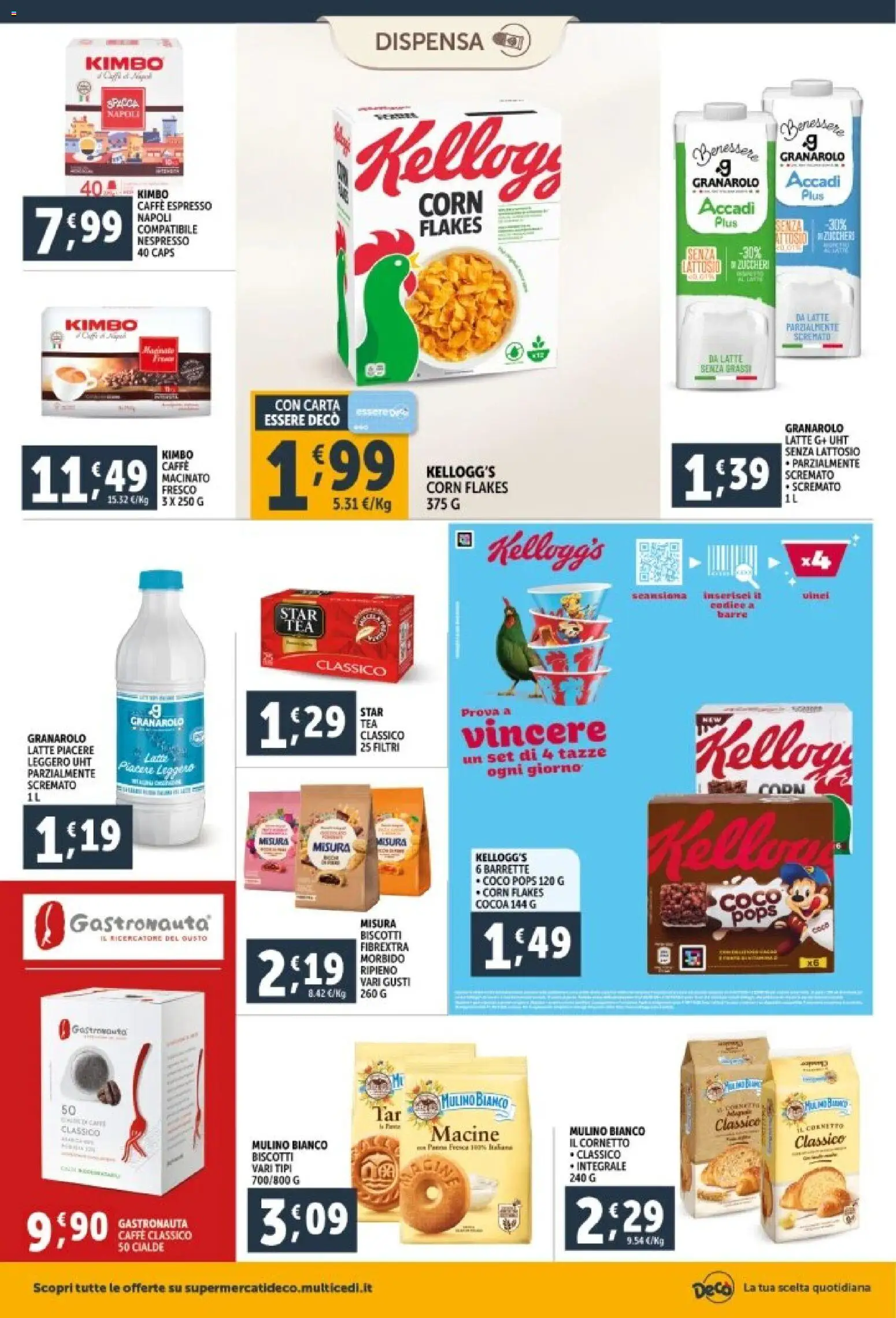 Volantino Decò del 29.12.2025 | Pagina: 12 | Prodotti: Caffè, Cornetto, Latte parzialmente scremato, Macinato