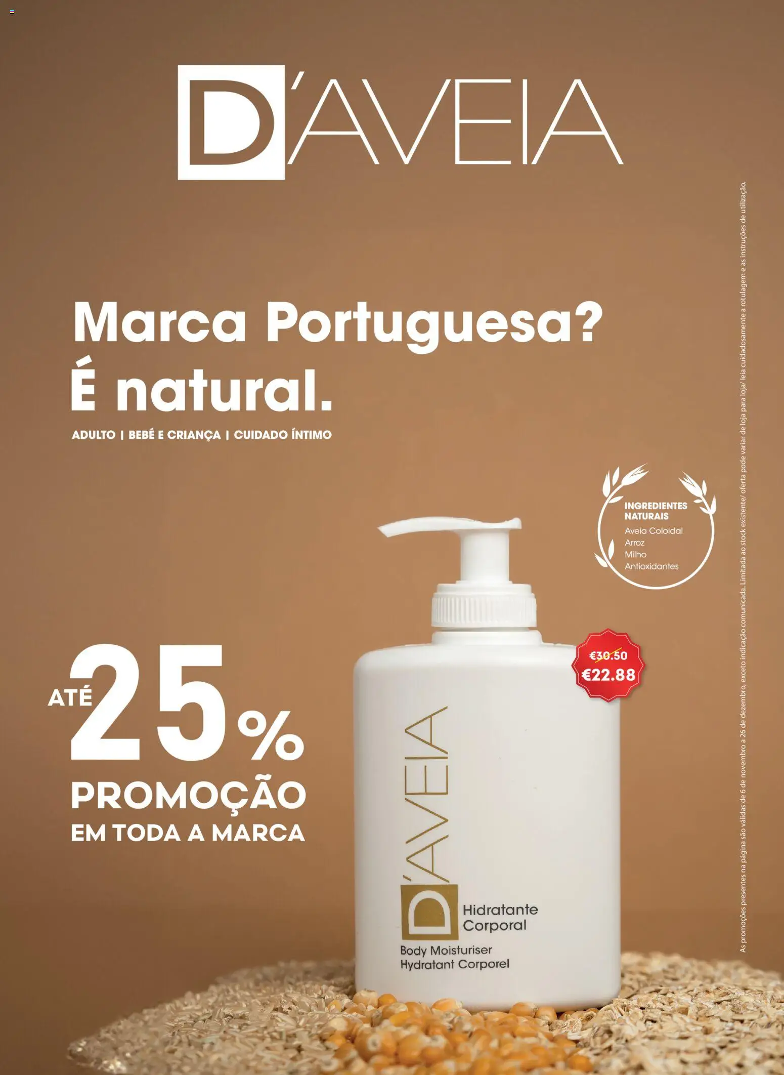Auchan - Vem aí o Natal │ válido de 06.11.2025 | Página: 66 | Produtos: Aveia, Hidratante corporal, Arroz, Milho