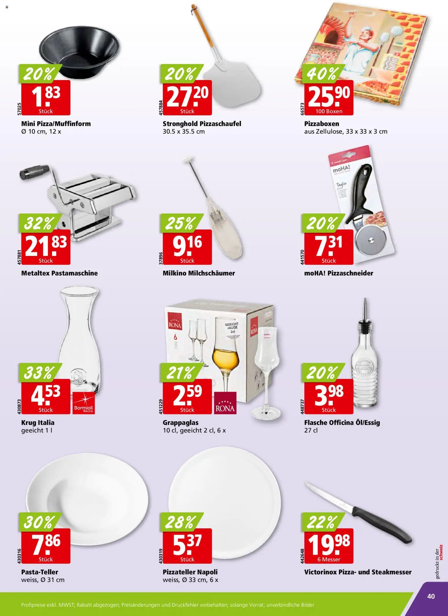 Aligro aktionen – gültig ab 20.04.2026 | Seite: 40 | Produkte: Pizza