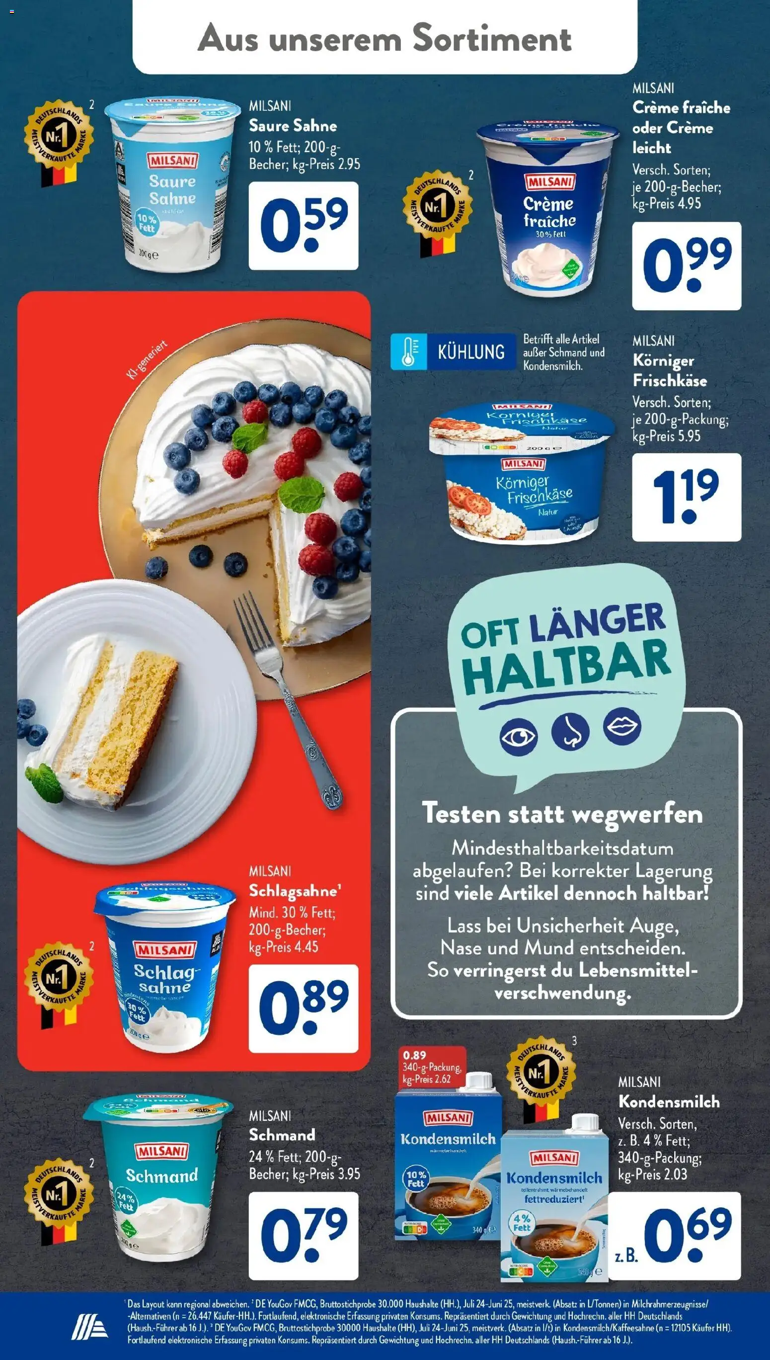 Aldi Süd Wochenangebote – gültig ab 02.03.2026 | Seite: 32 | Produkte: Creme, Sahne, Frischkase