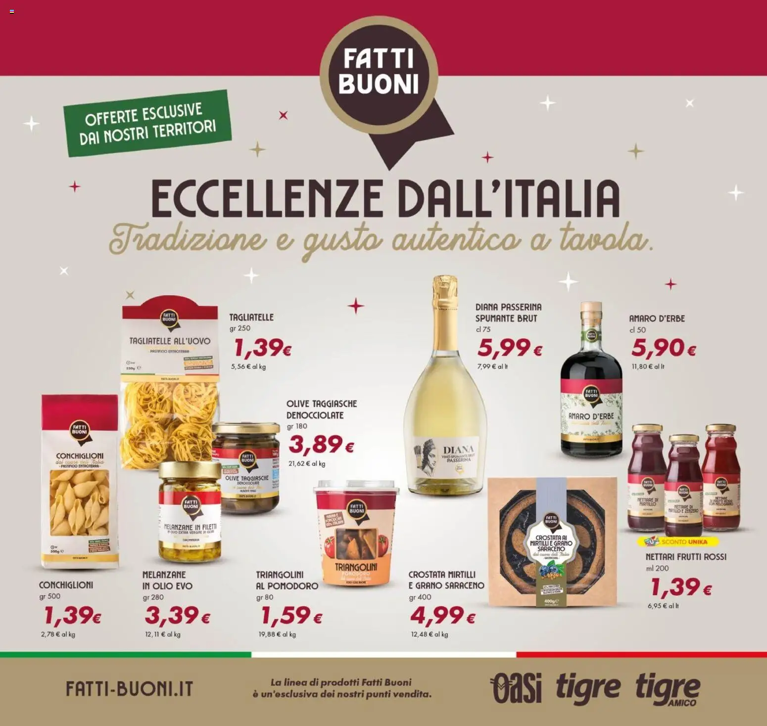 Volantino Tigre del 26.03.2026 | Pagina: 7 | Prodotti: Tagliatelle, Olive, Spumante, Melanzane