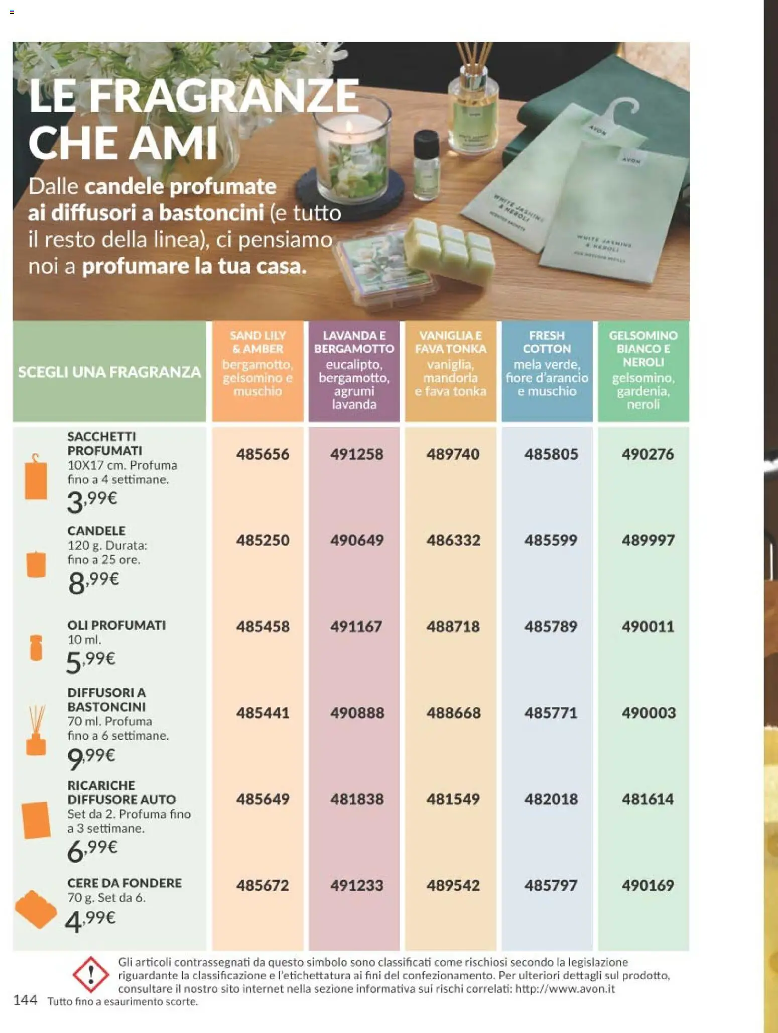 Volantino Avon del 31.12.2025 | Pagina: 144 | Prodotti: Agrumi, Lavanda, Fragranza