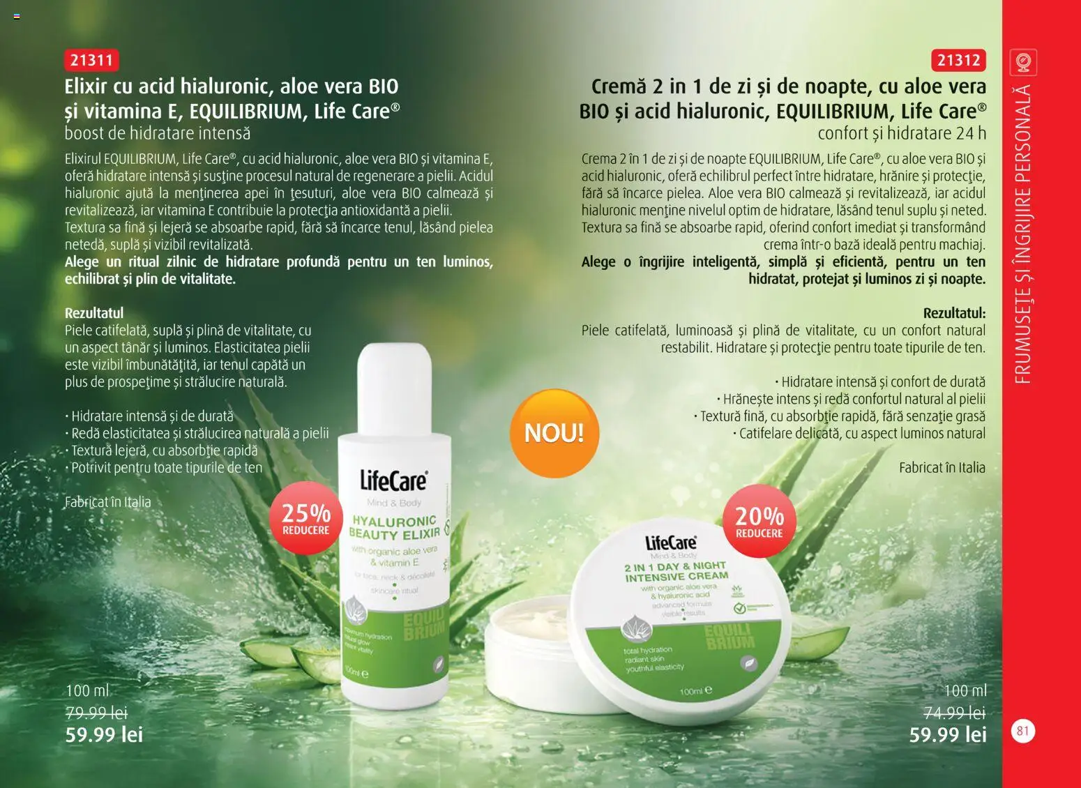 Noul catalog Life Care – valabil de la 01.04.2026 | Pagină: 83 | Produse: Şerit ödül, Elixir, Aloe vera, Body