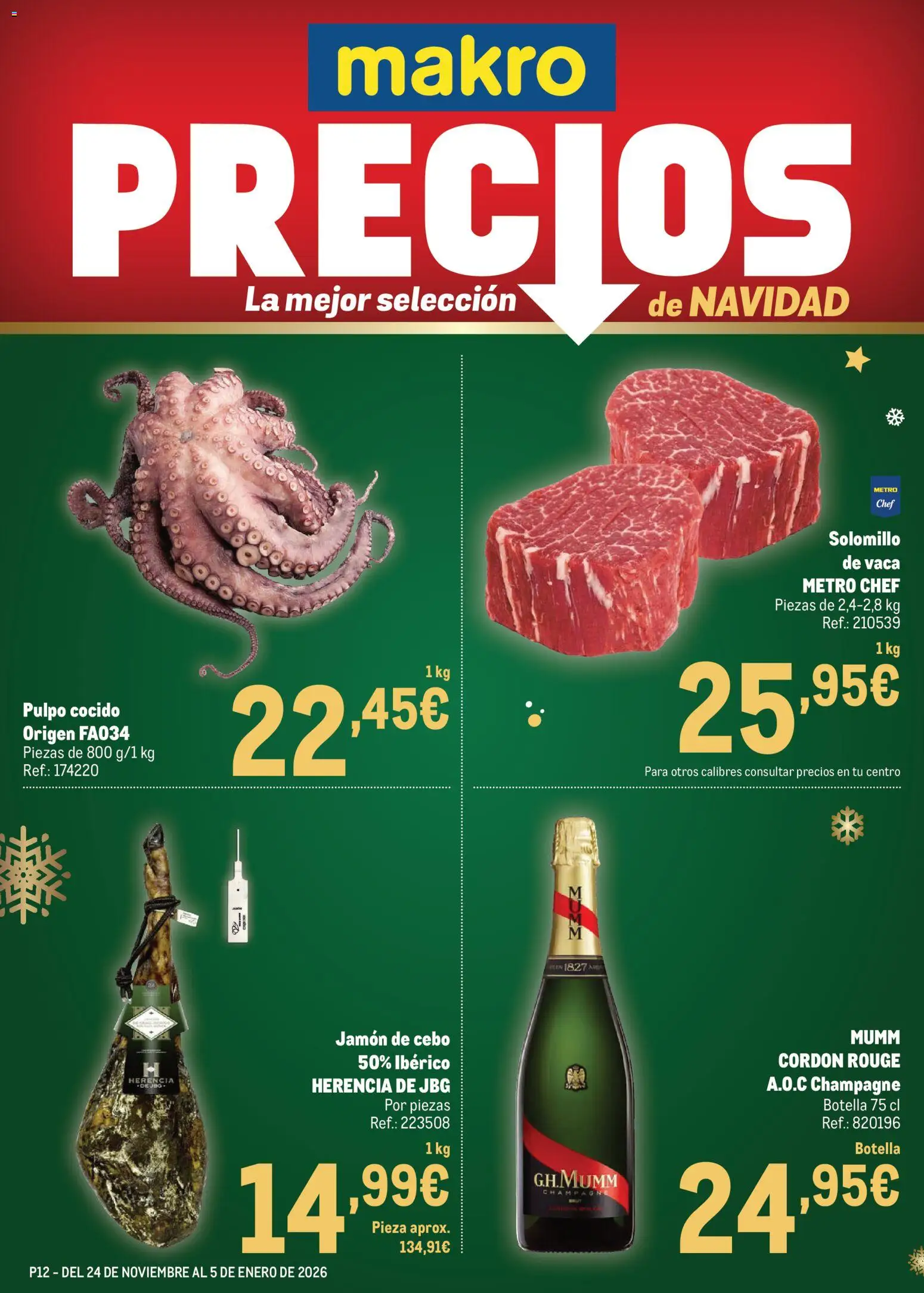Makro - Precios Centro │ válido desde el 24.11.2025 | Página: 1 | Productos: Jamón